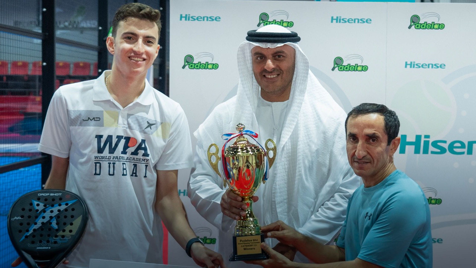 Image for the title: Tariq Al Qasimi inaugurates Padelae Club in Sharjah 