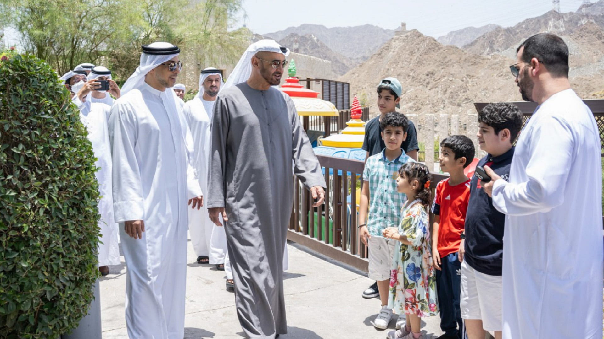 Image for the title: UAE President tours number of regions in country 