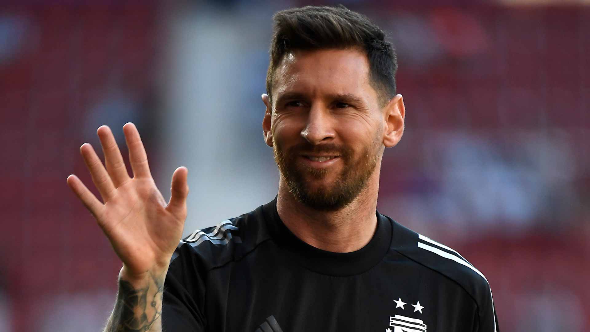 Image for the title: Messi conjures up five-timer in Estonia friendly 