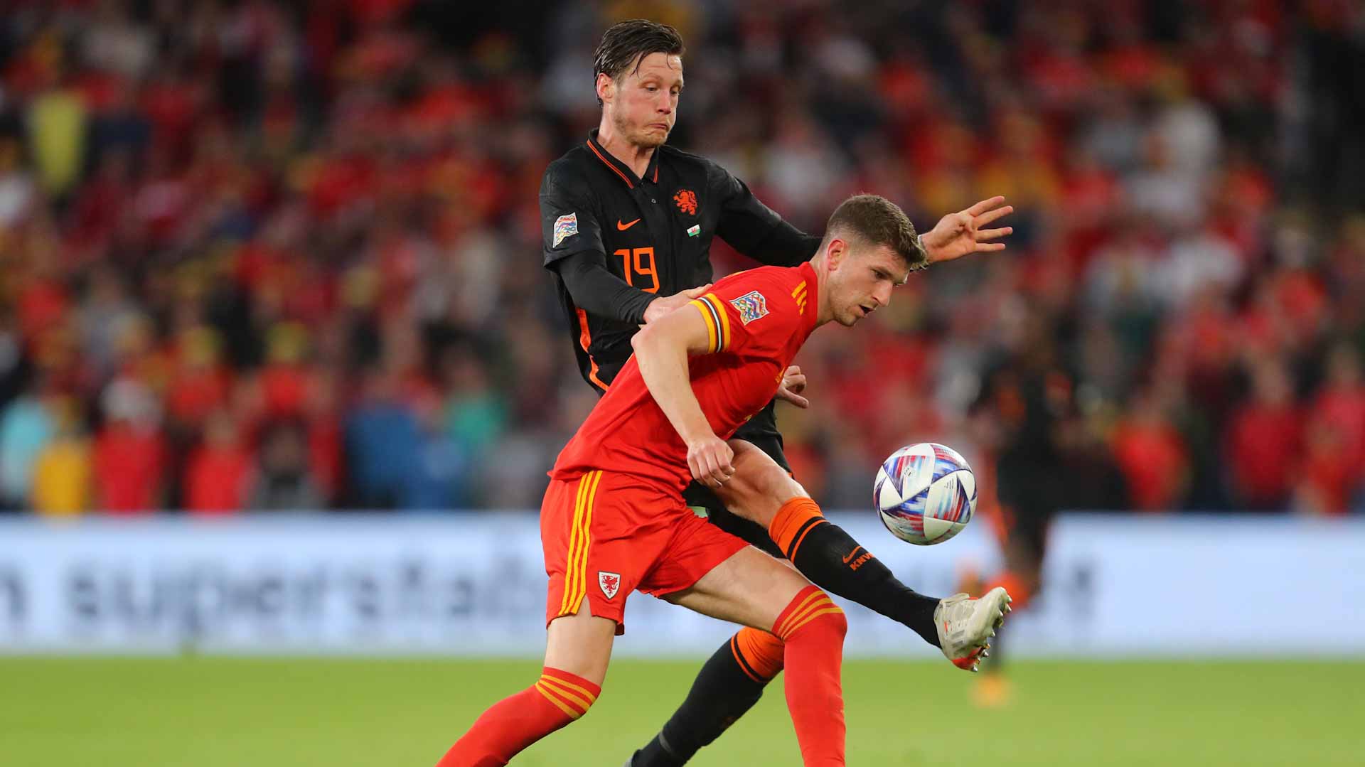 Image for the title: Weghorst ends Wales' unbeaten home run as Netherlands strike late 