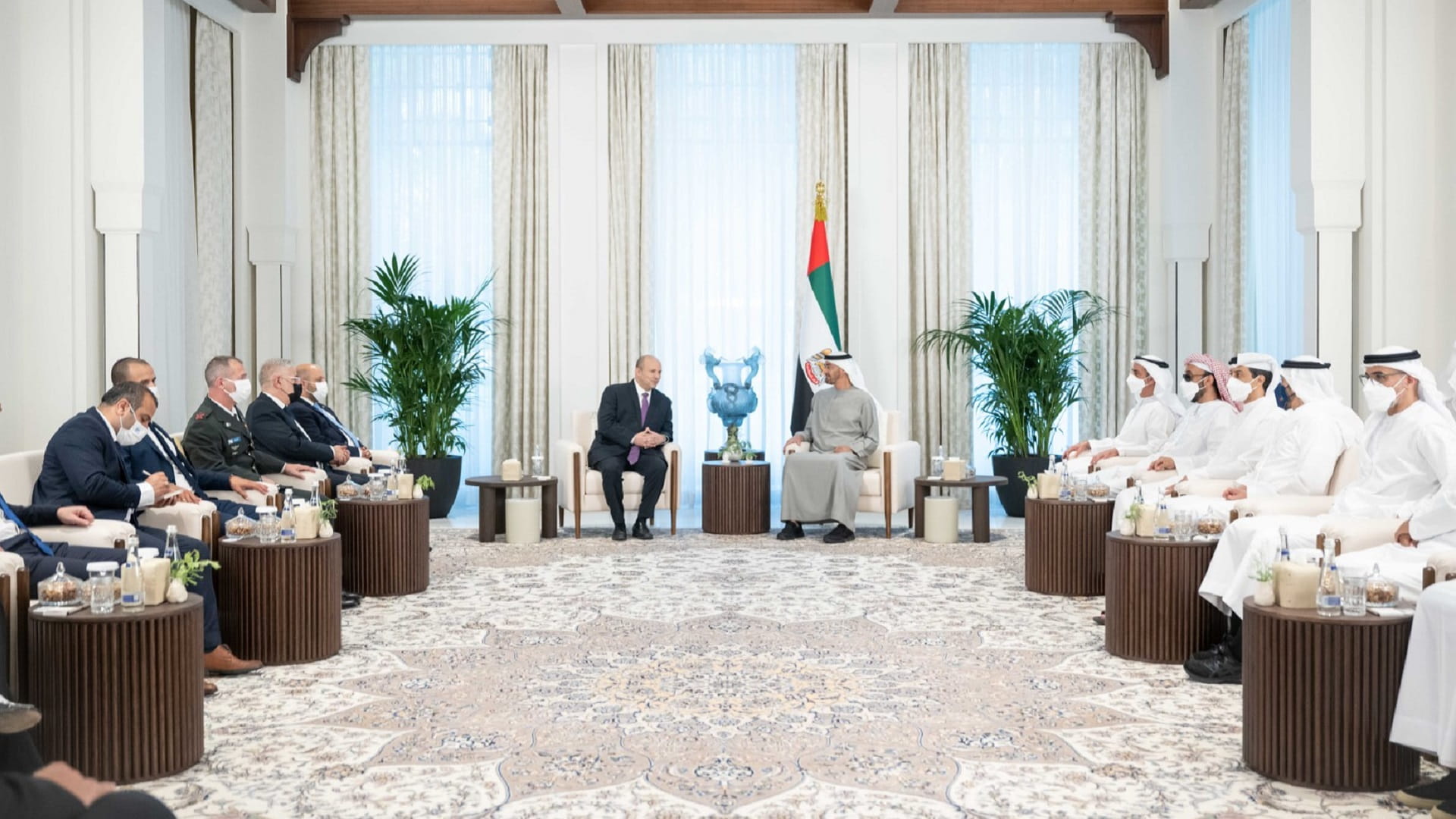 Image for the title: UAE President receives Israeli Prime Minister 