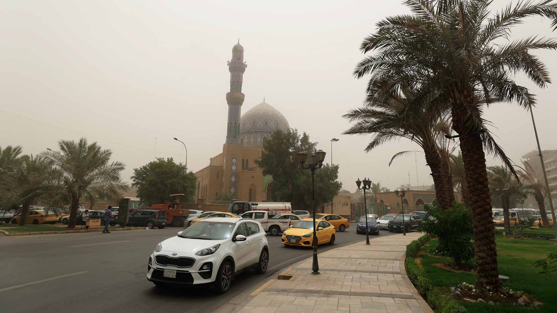 Image for the title: Iraq swept by tenth sandstorm in weeks 