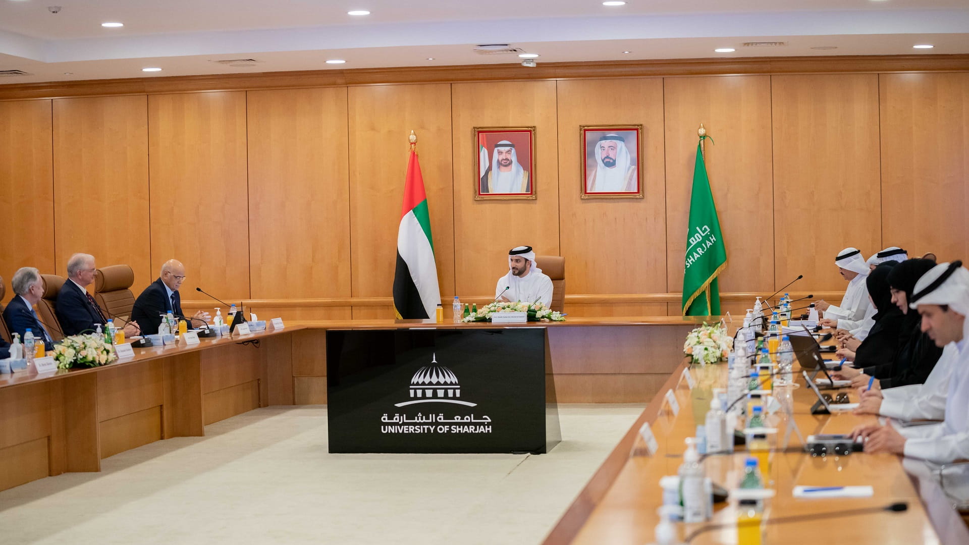 Image for the title: Sultan bin Ahmed Al Qasimi chairs 53th UoS BoT meeting 