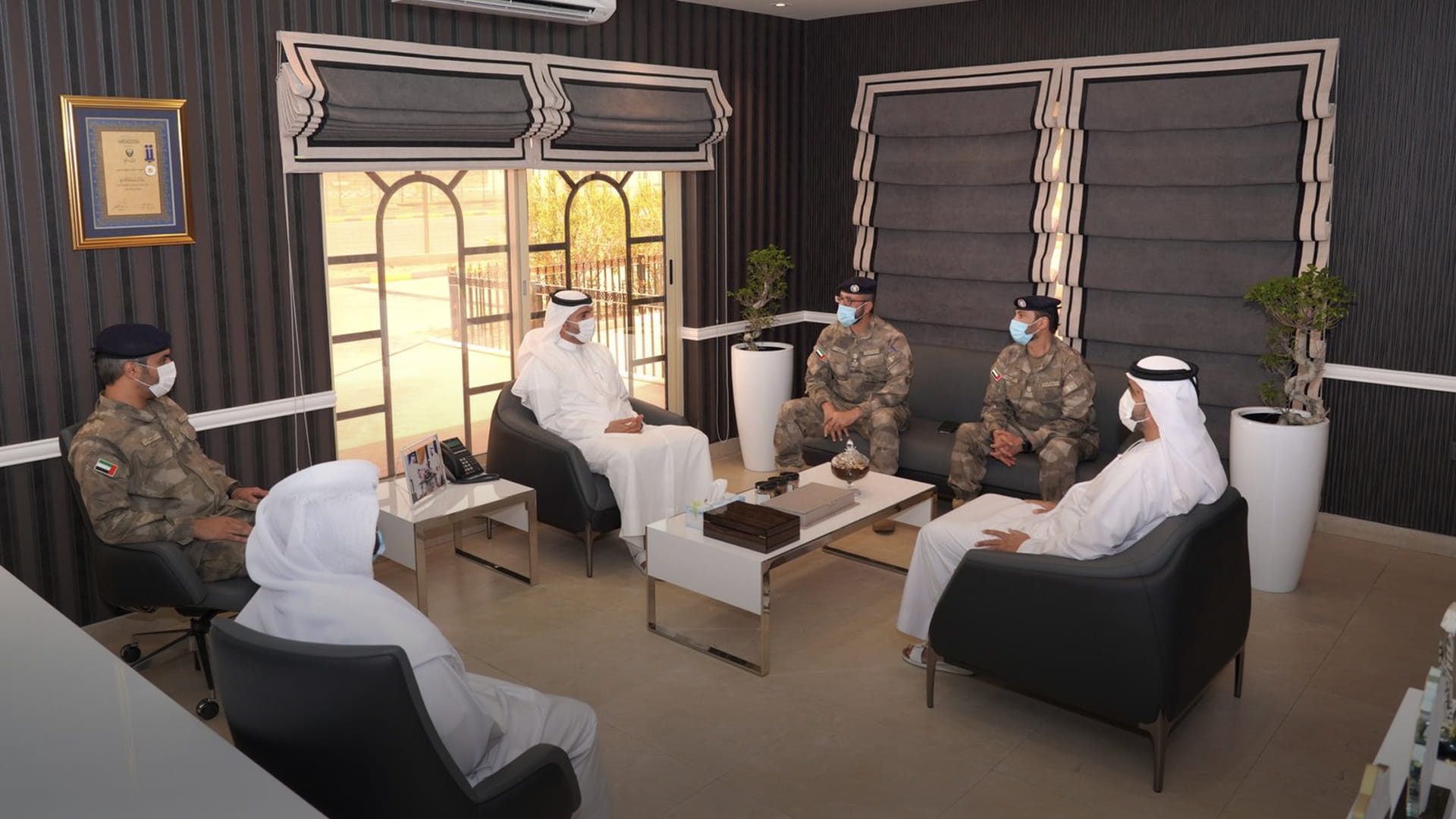 Image for the title: Sharjah Border Committee, ADP discuss co-op and exp exchanging 