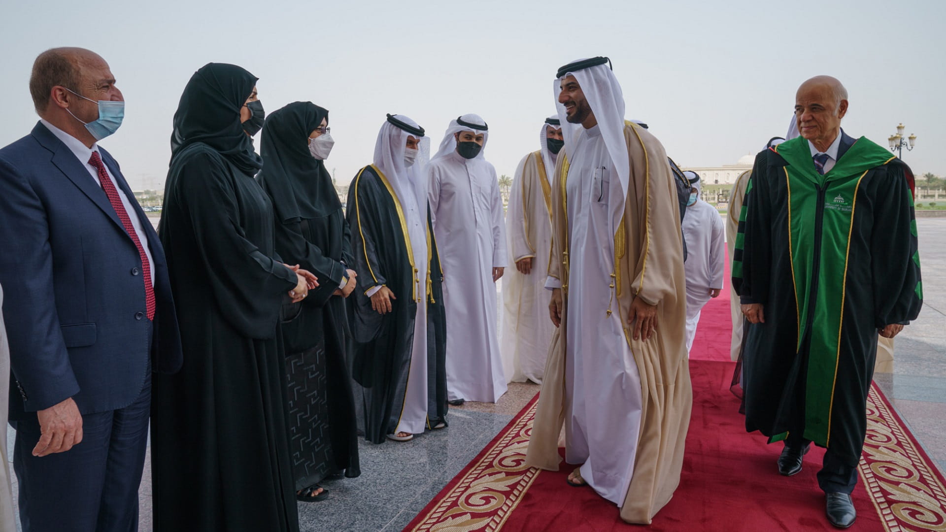 Image for the title: Sultan bin Ahmed honours postgraduates with certificates at UoS 