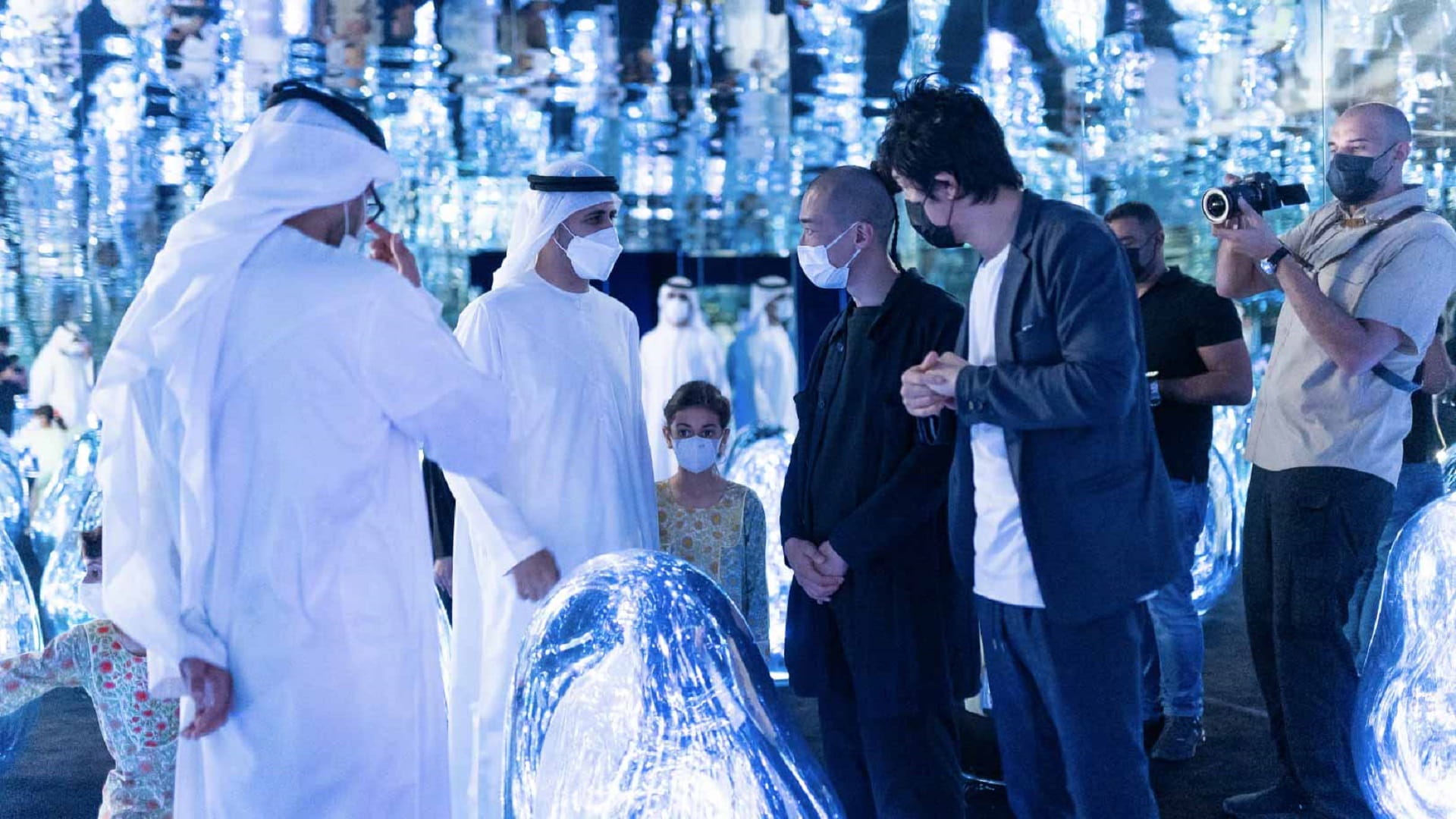 Image for the title: Theyab bin Mohamed bin Zayed launches teamLab Phenomena 