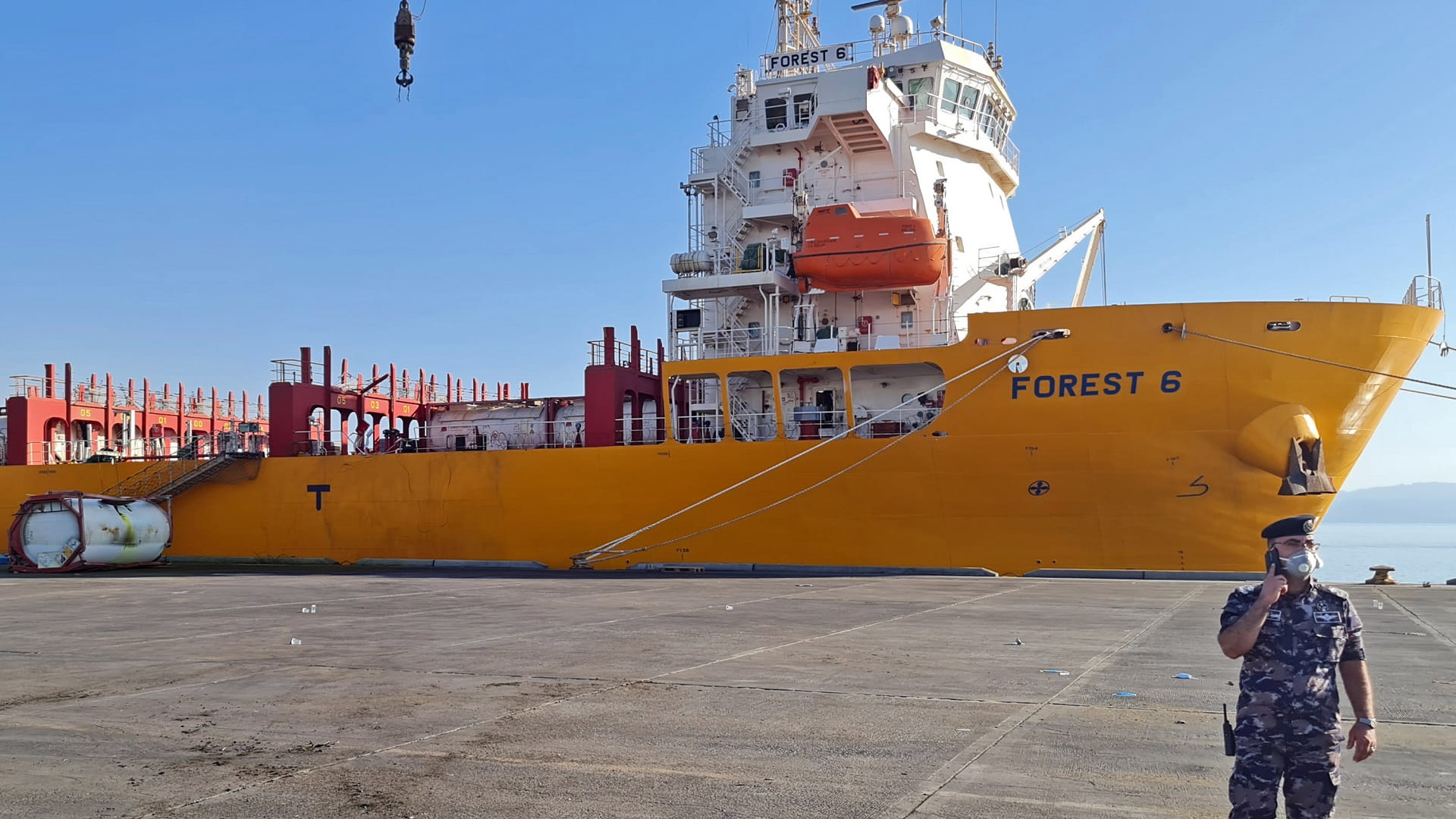 صورة بعنوان: قتلى وجرحى في حادث تسرب غاز سام في ميناء العقبة الأردني 