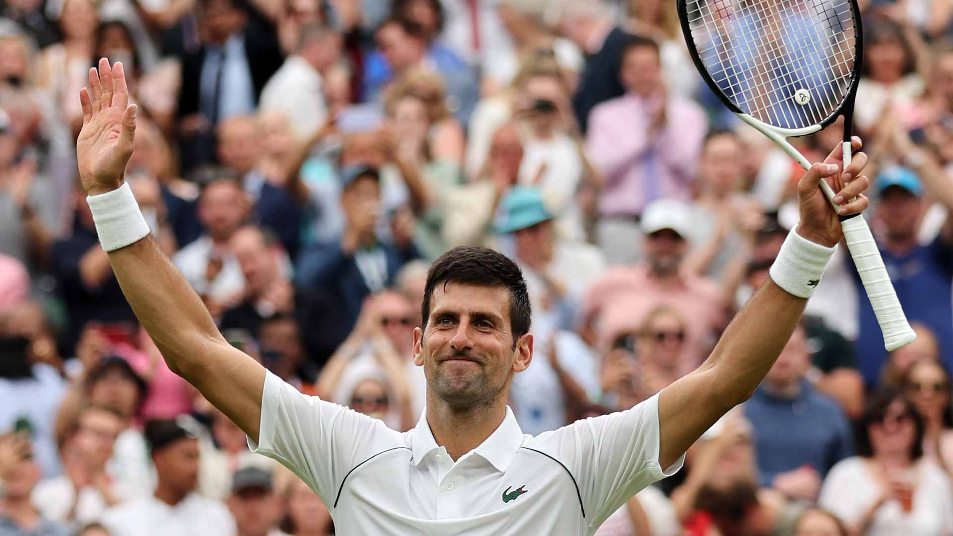 صورة بعنوان: الصربي ديوكوفيتش يتأهل للدور الثاني في بطولة ويمبلدون للتنس 