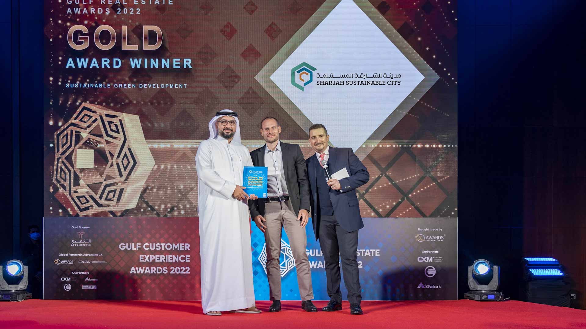 Image for the title: SSC awarded Gold Twice at Gulf Real Estate Awards 2022 