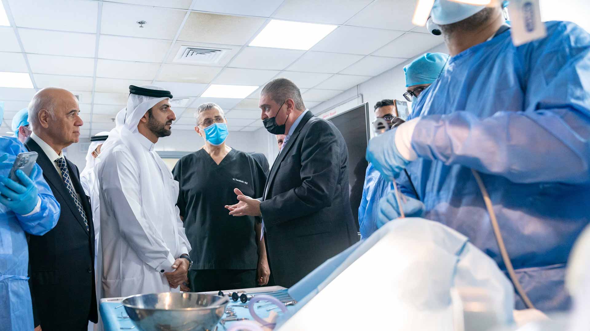 Image for the title: Sultan bin Ahmed inspects Clinical and Surgical Training Center 