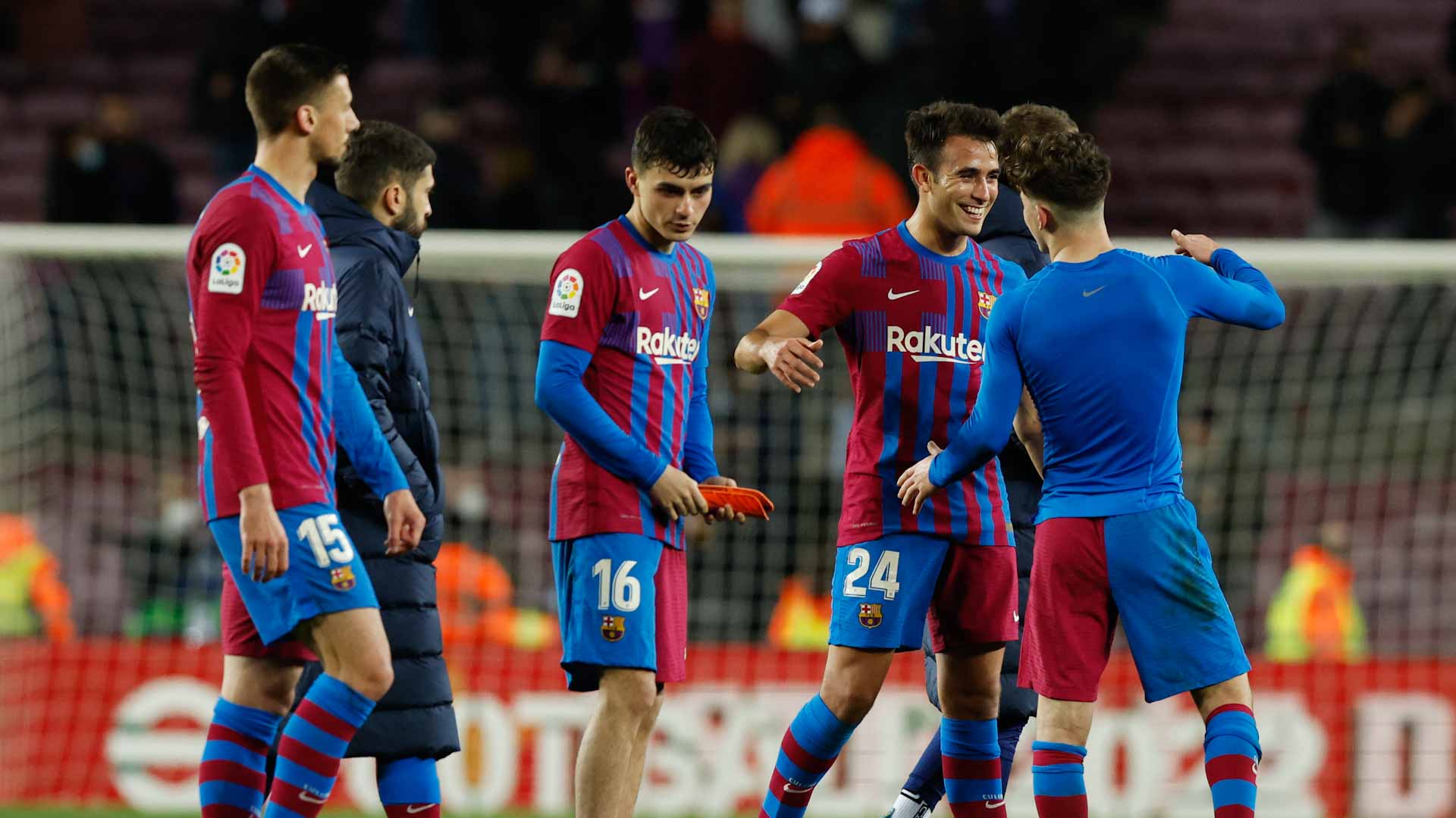 Image for the title: Torres and Dembele shine as Barcelona thump Osasuna 