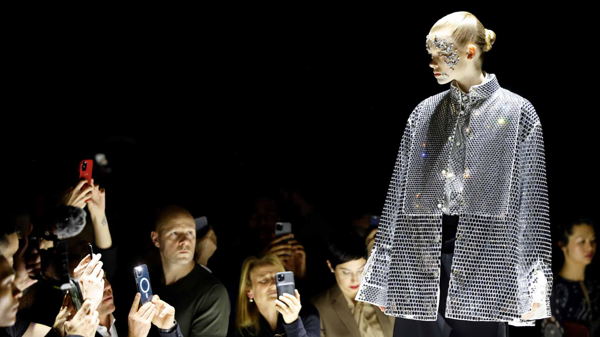 Image for the title: Burberry gets 'back to reality' with live London show 