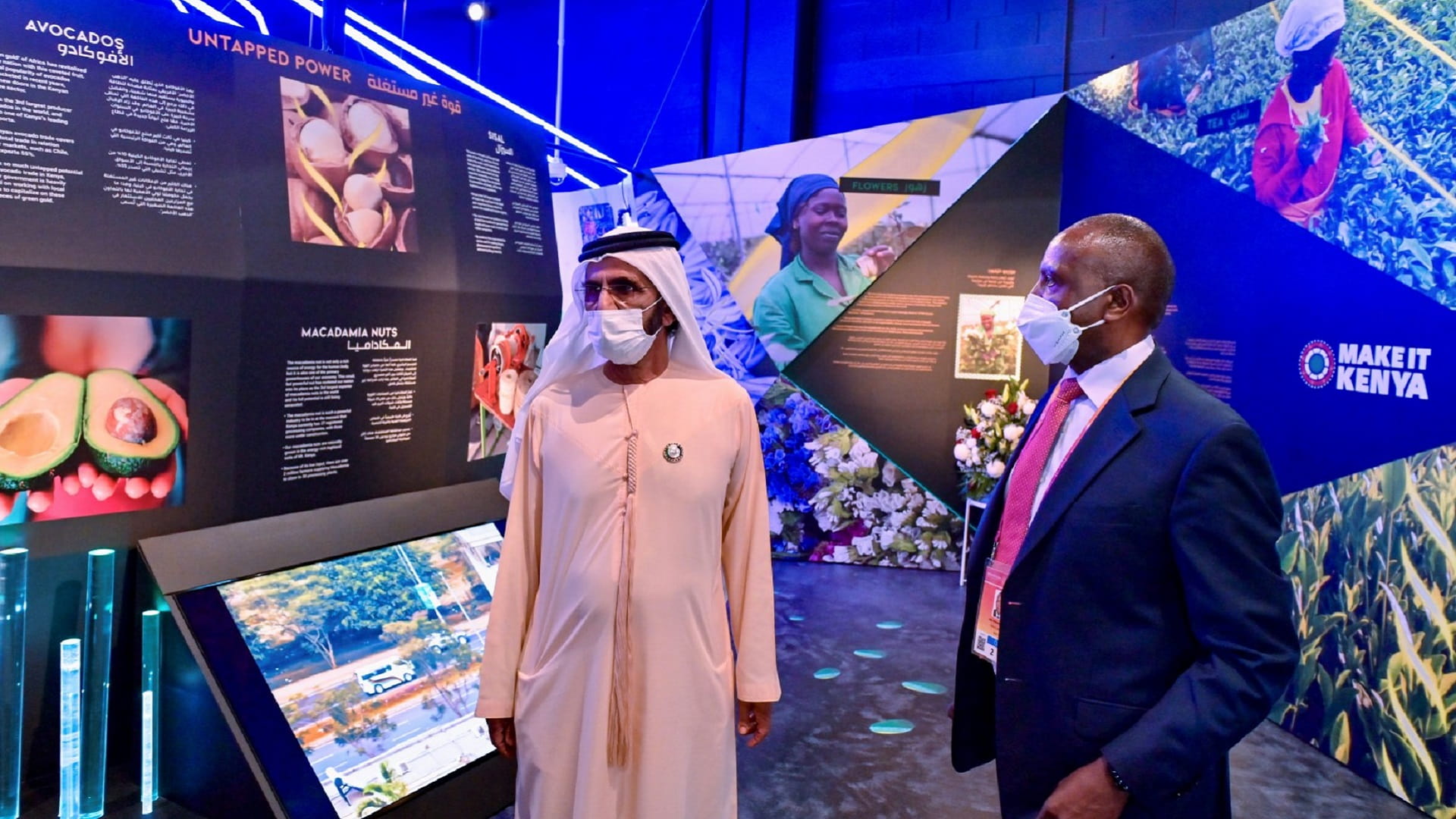 صورة بعنوان: محمد بن راشد يلتقي رؤساء بوتسوانا وزيمبابوي وموريشيوس 