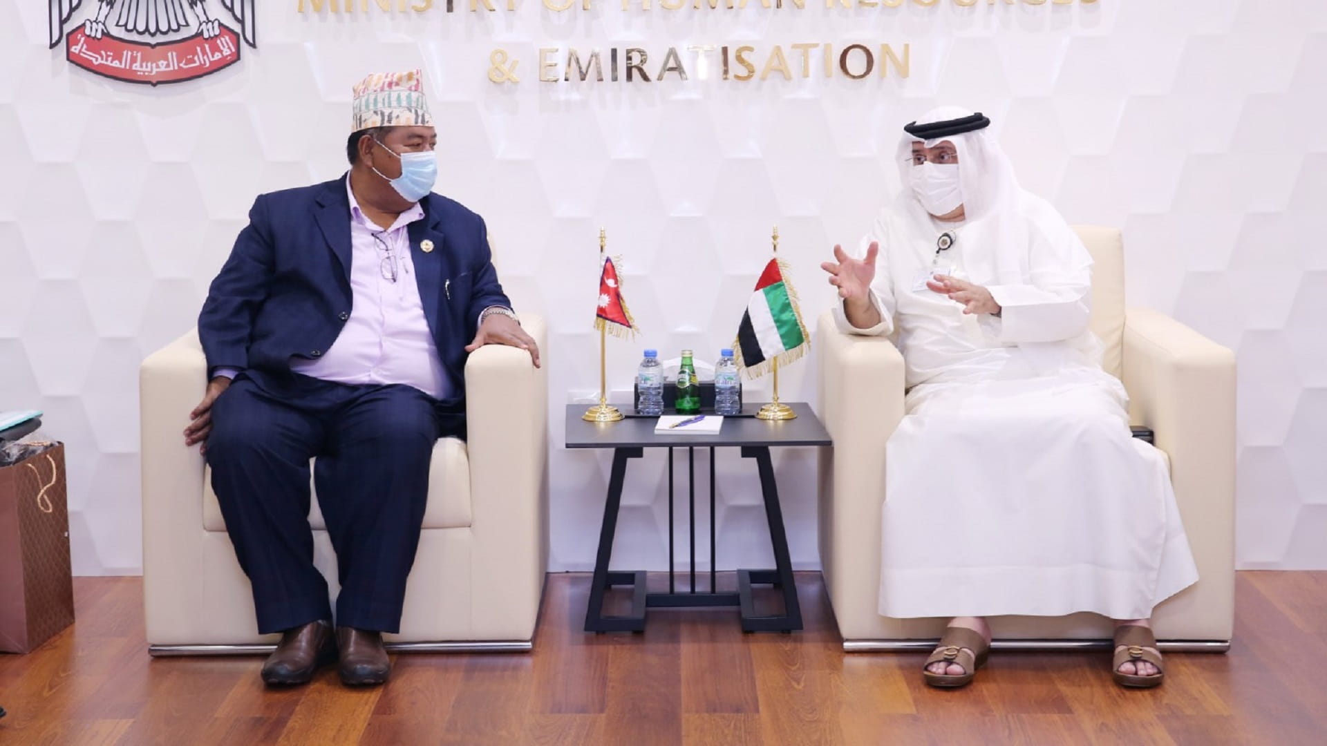 صورة بعنوان: الإمارات ونيبال تبحثان آفاق التعاون المستقبلي 