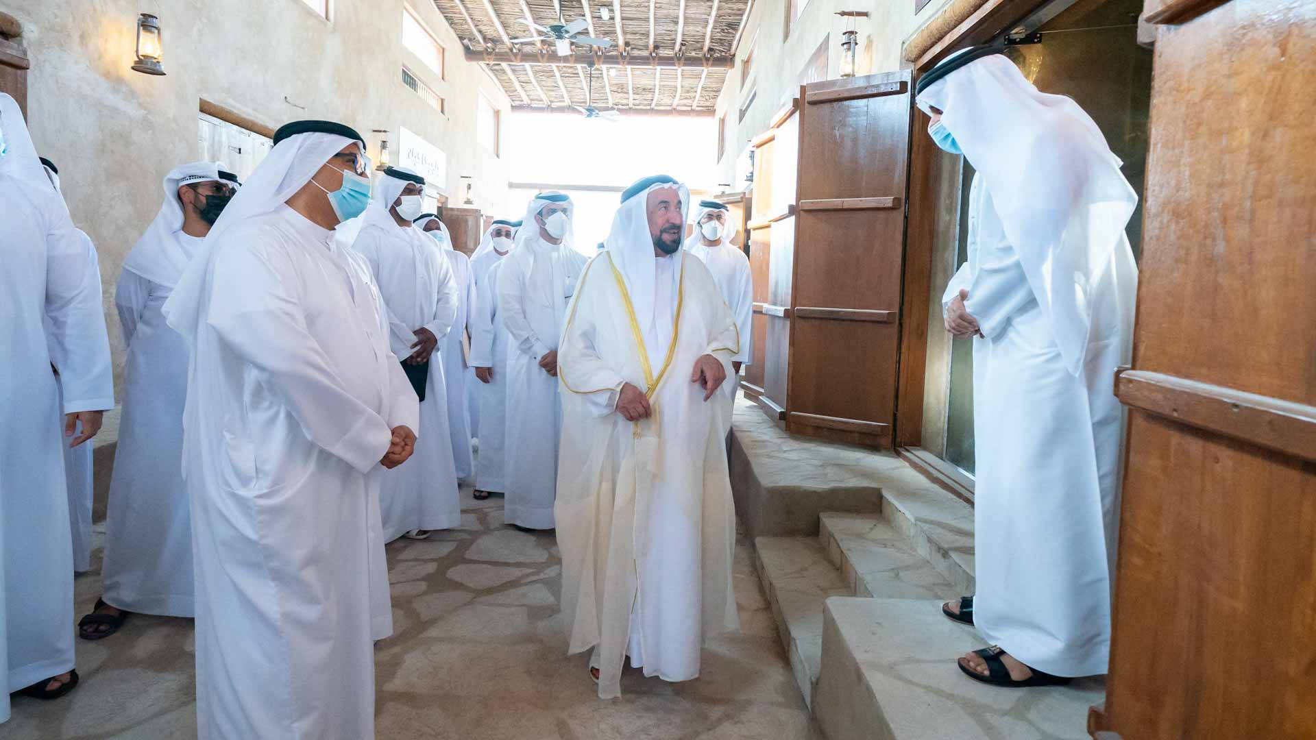 Image for the title: Sharjah Ruler opens phase 1 of Al Hosn neighborhood in Kalba 