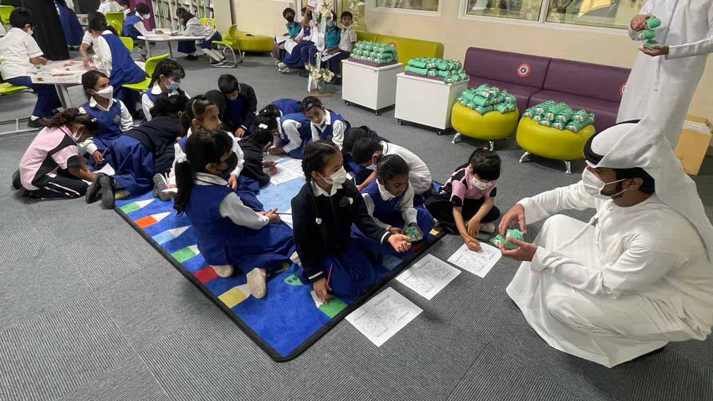 Image for the title: Al-Bustan Council members visit Al-Bardi School 