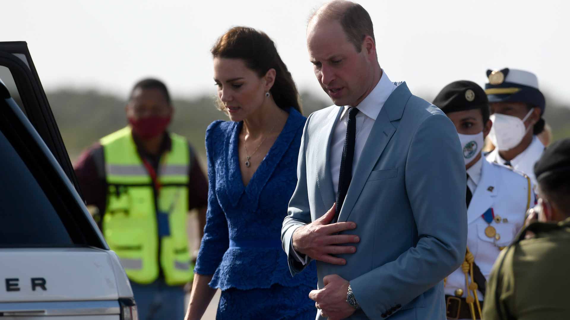 Image for the title: British royal couple starts Caribbean tour 