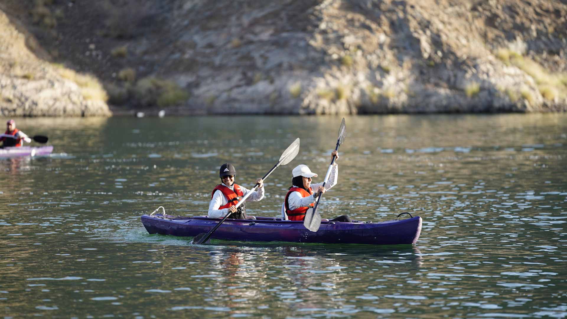 Image for the title: SIMC launches kayaking challenge in Al Rafisah Dam 
