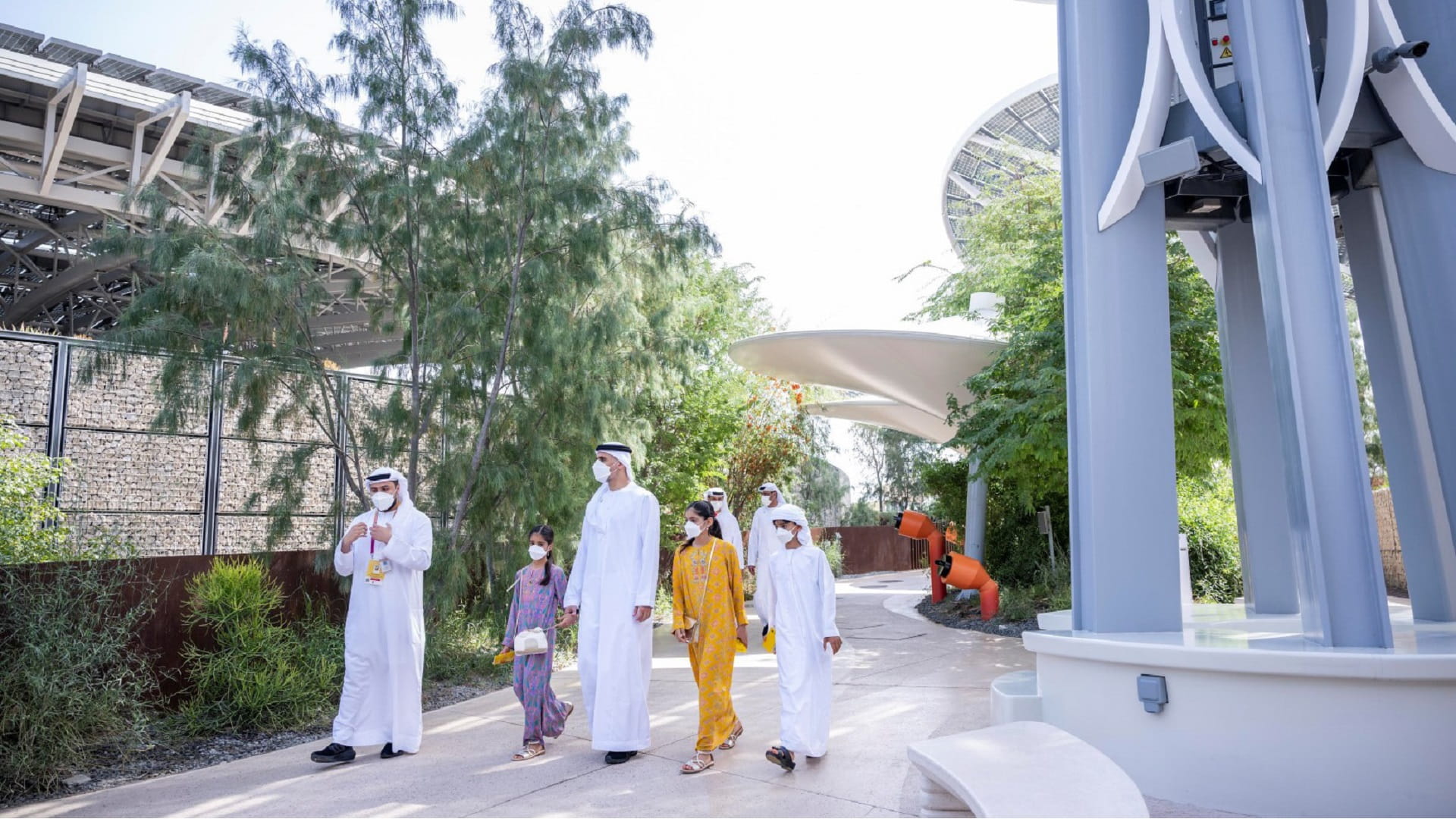 Image for the title: Khaled bin Mohamed bin Zayed visits Expo 2020 Dubai 