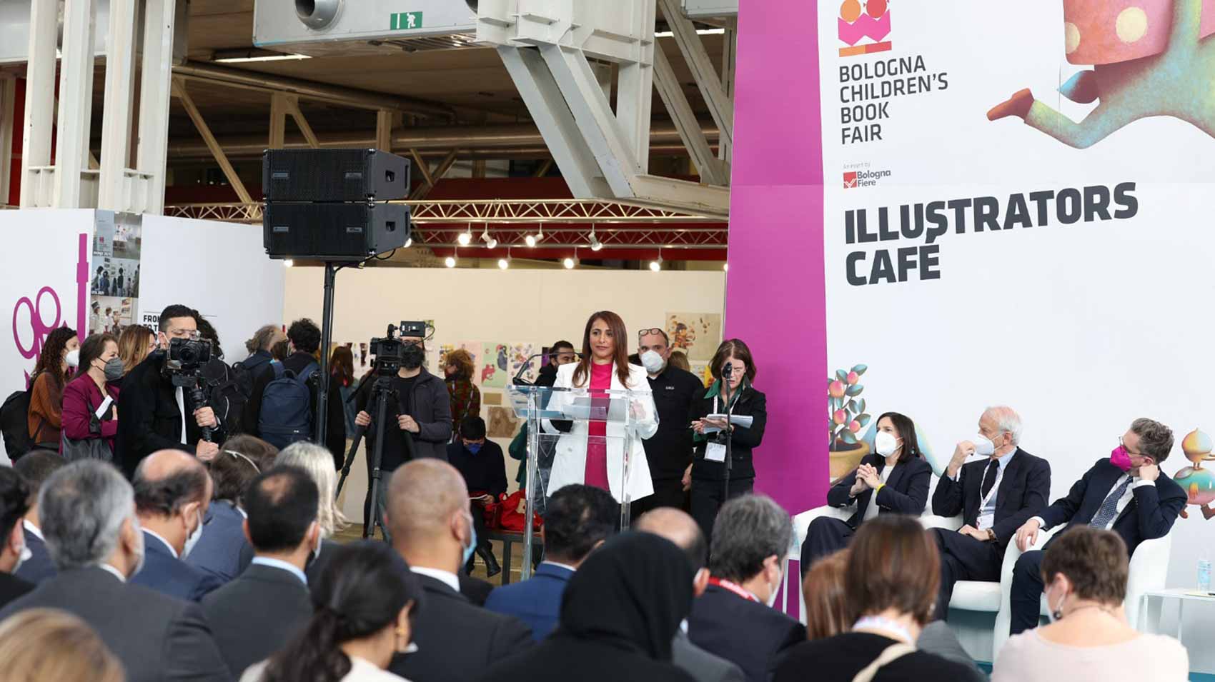 Image for the title: Italy hoists UAE flag to celebrate Sharjah as GoH at BCBF 