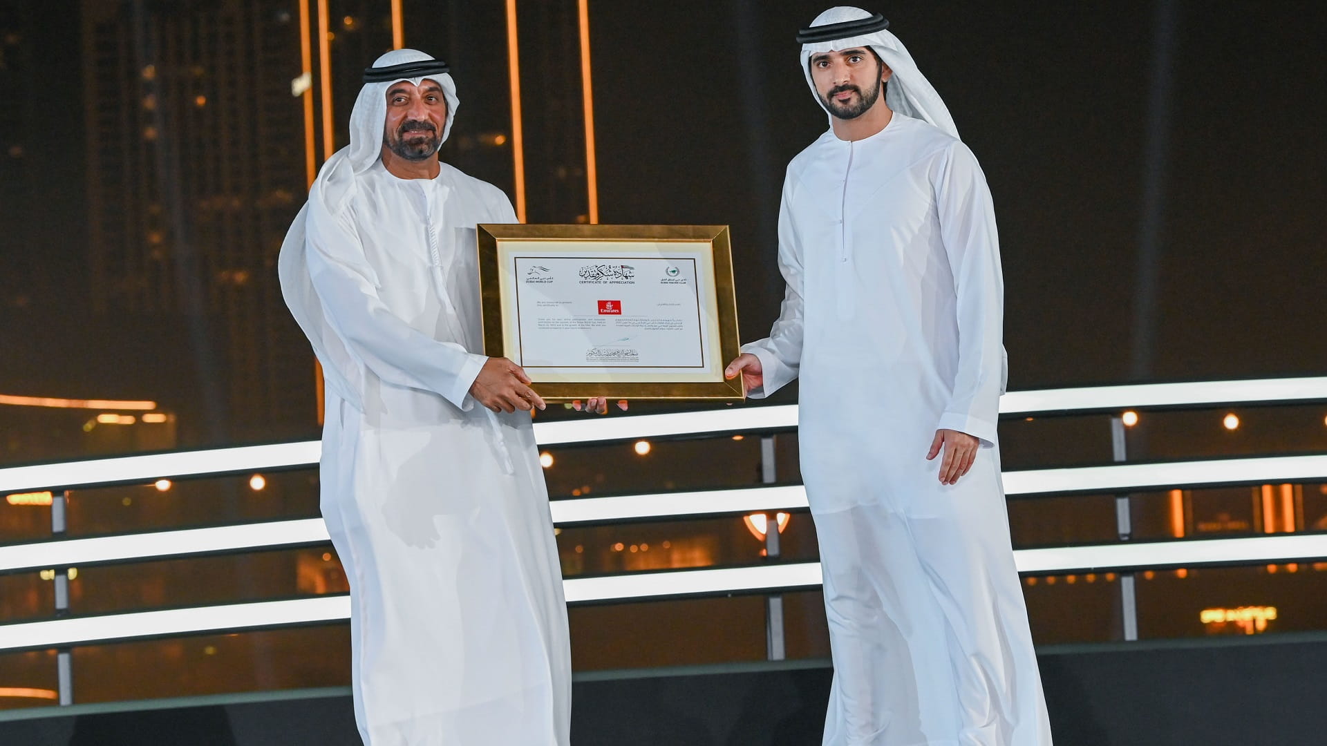 صورة بعنوان: حمدان بن محمد: الإمارات تواصل احتضان العالم وتحفيز خطاه لغدٍ أفضل 