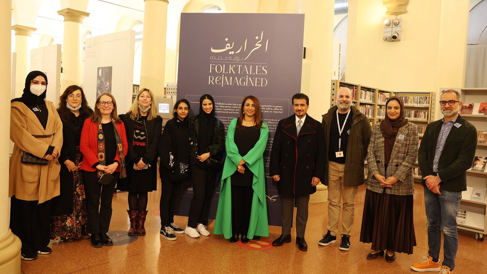 صورة بعنوان: بدور القاسمي تفتتح معرض "الخراريف برؤية معاصرة" في إيطاليا 