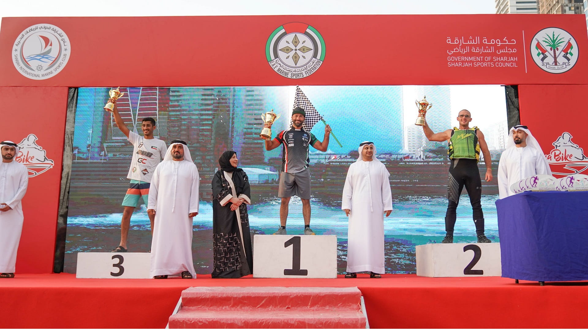 Image for the title: Al Qaseer crowns winners of 4th round of UAE Jet Ski Championship 