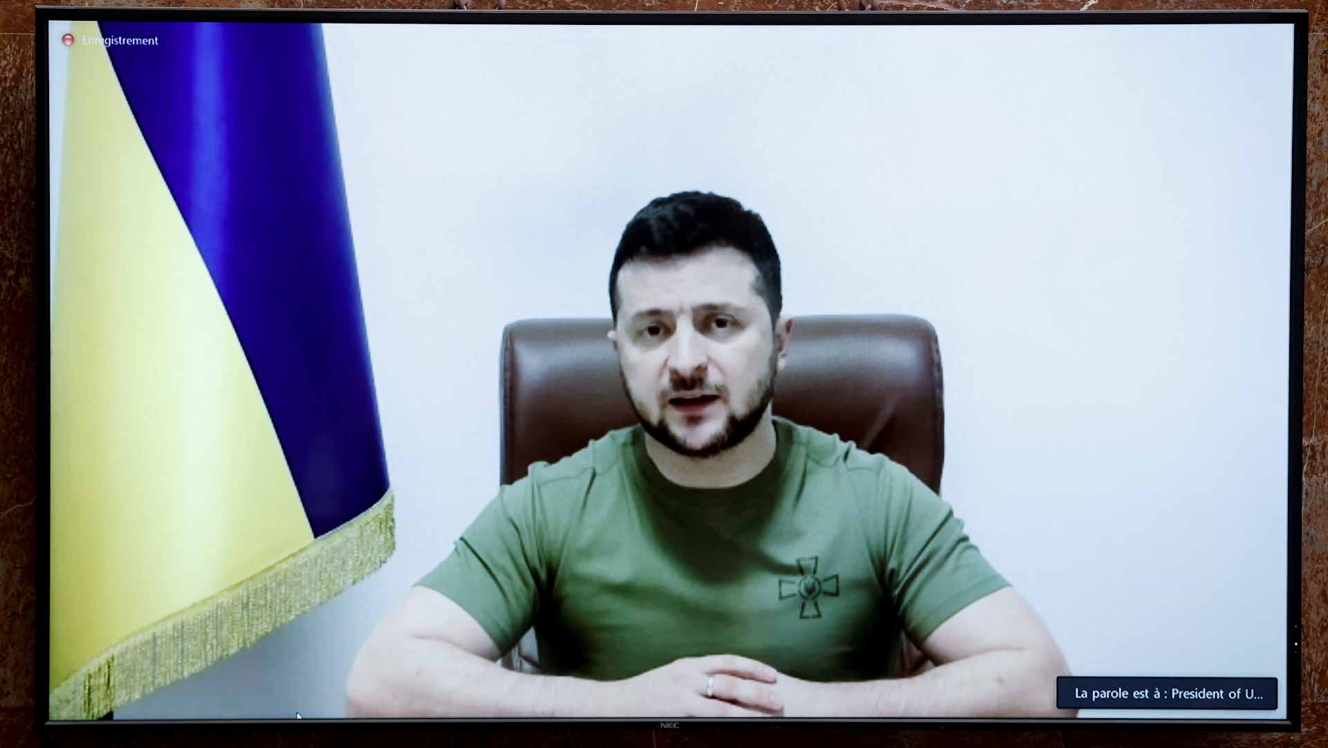 Image for the title: Zelenskiy says tougher Russian sanctions needed quickly 