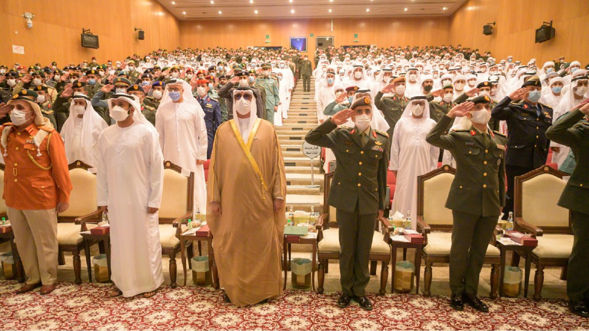 Image for the title: Al Bowardi attends graduation at Zayed II Military College 