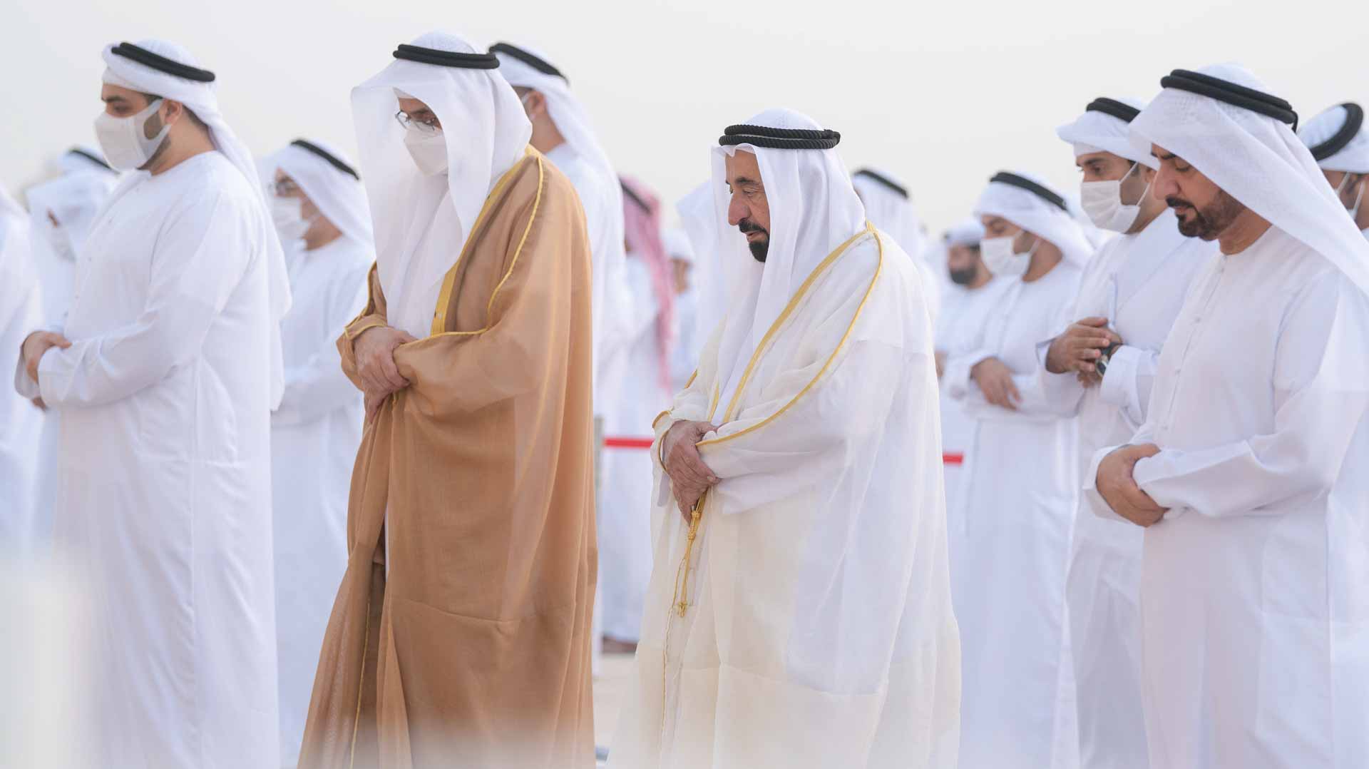 Image for the title: Sharjah Ruler performs Eid Al Fitr prayer at Al Badee Musallah 