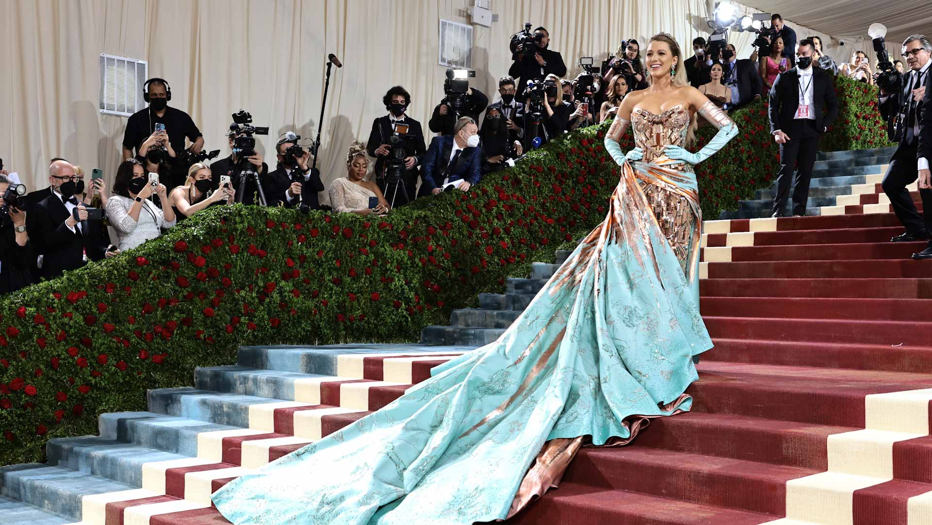 Image for the title: Stars sparkle at Met Gala in New York 