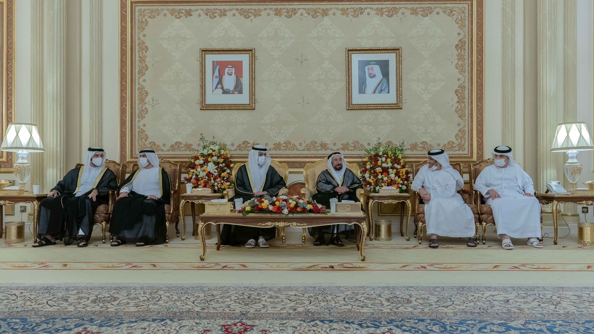 Image for the title: Sharjah Ruler receives more Eid Al Fitr well-wishers 