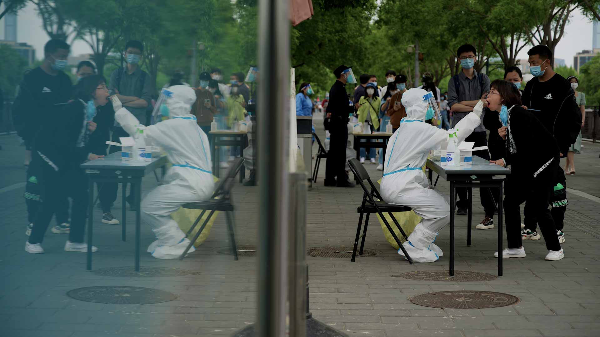 Image for the title: Millions in Beijing urged to work from home to fight Covid 