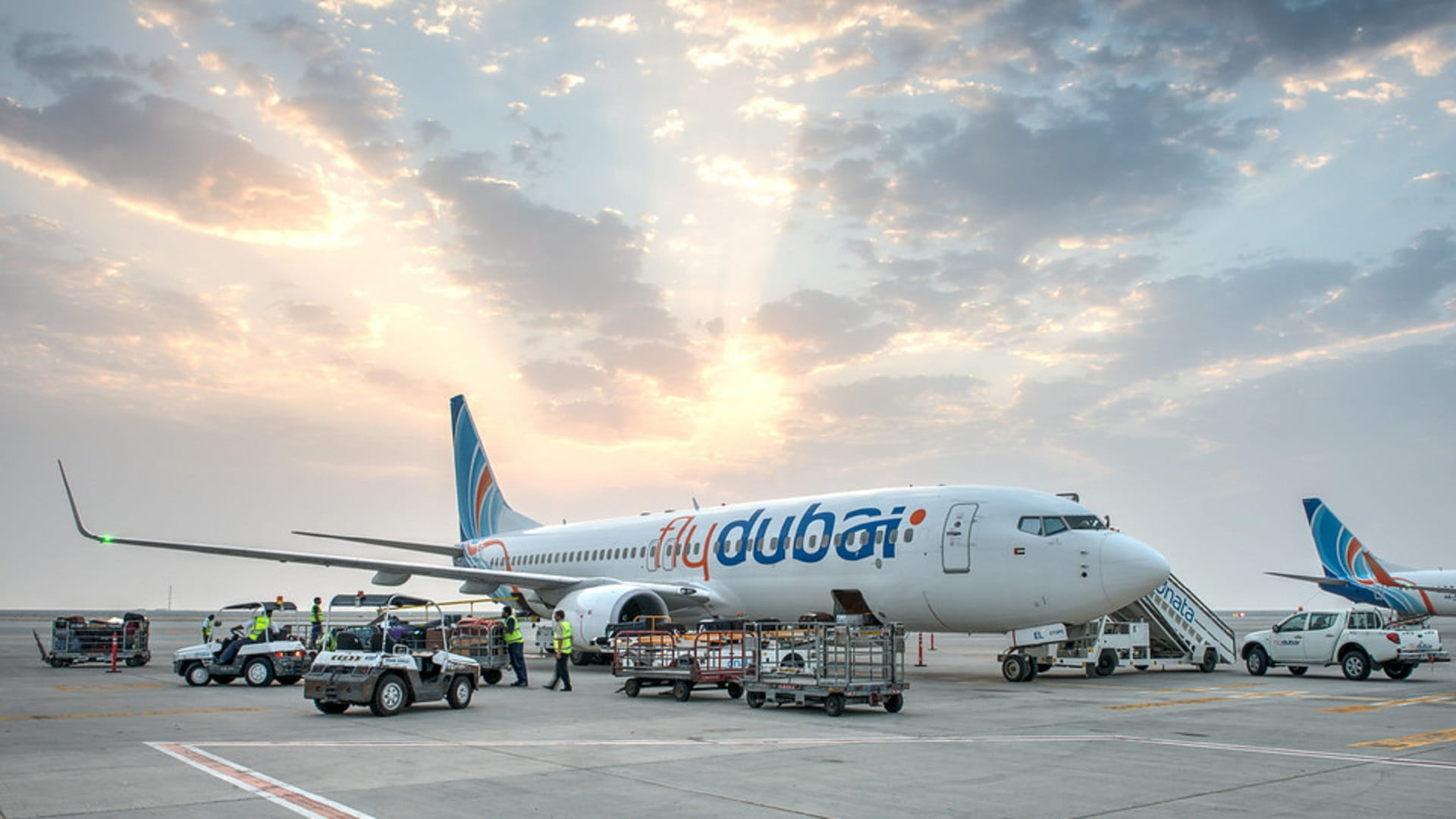 Image for the title: flydubai to operate flights to selected destinations from DWC 
