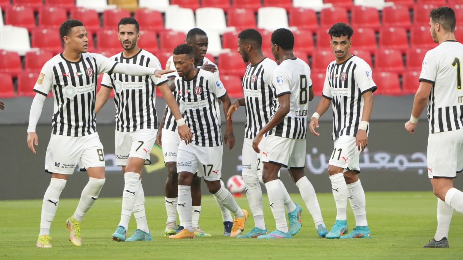 صورة بعنوان: الجزيرة يفوز على عجمان بثلاثية نظيفة في دوري أدنوك 