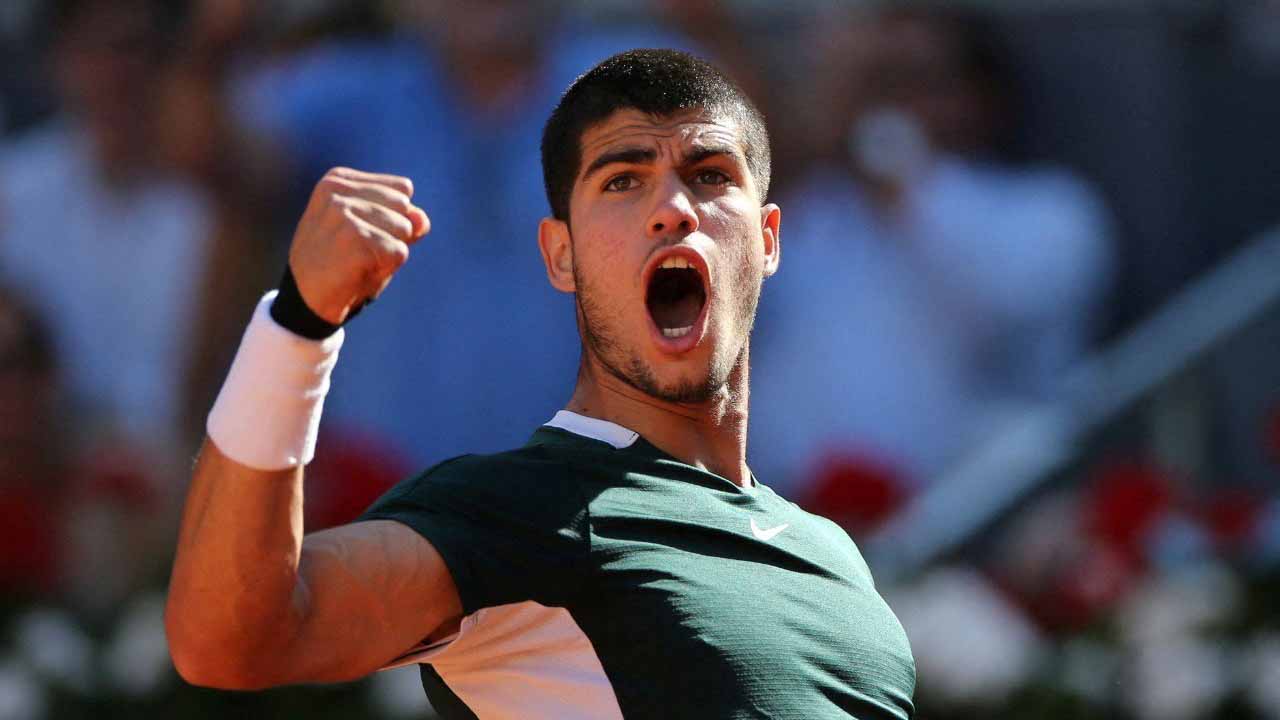 صورة بعنوان: الإسباني الشاب ألكاراز يتأهل إلى نهائي بطولة مدريد للتنس  