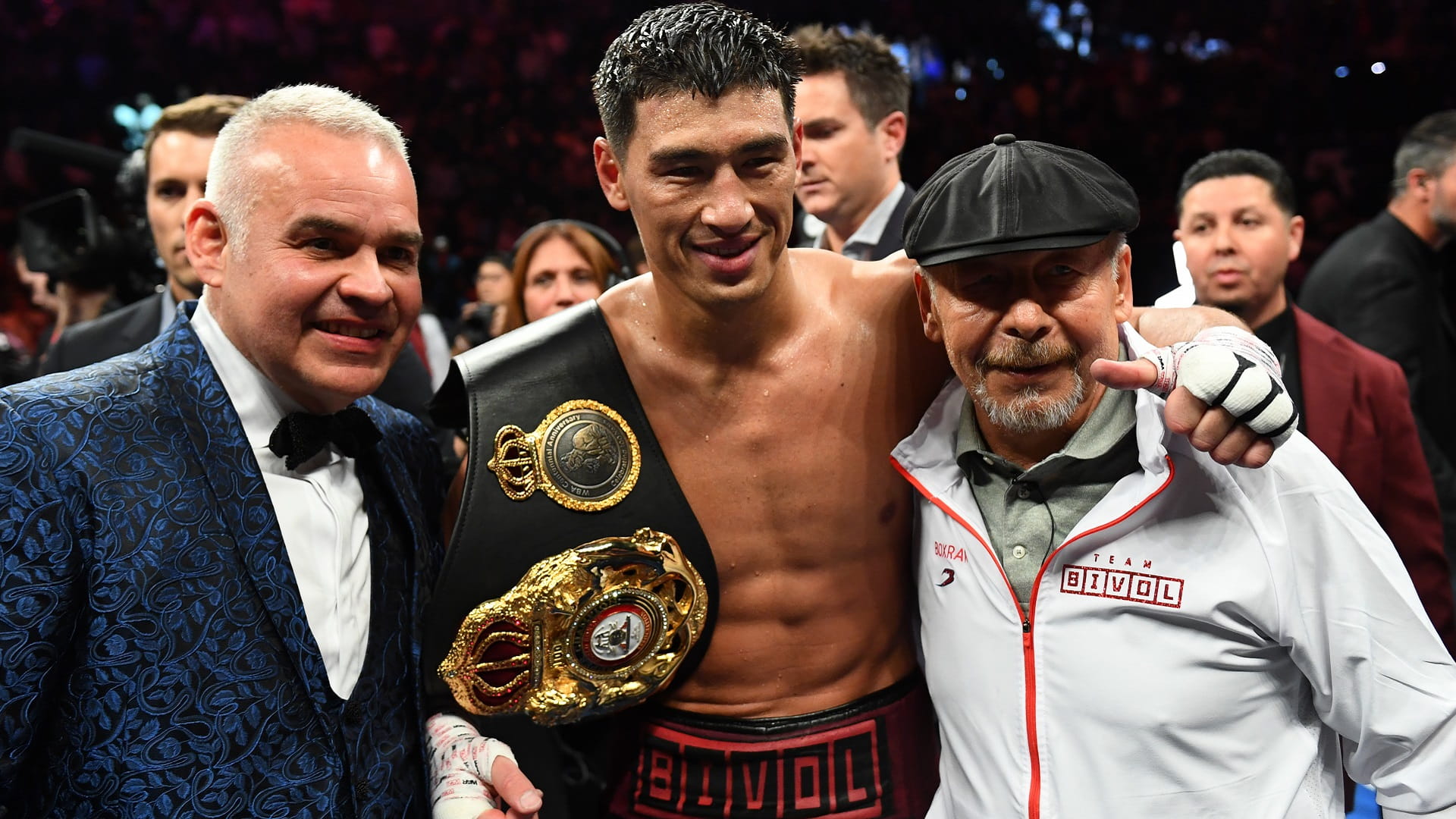 Image for the title: Bivol beats Canelo to retain WBA light heavyweight title 