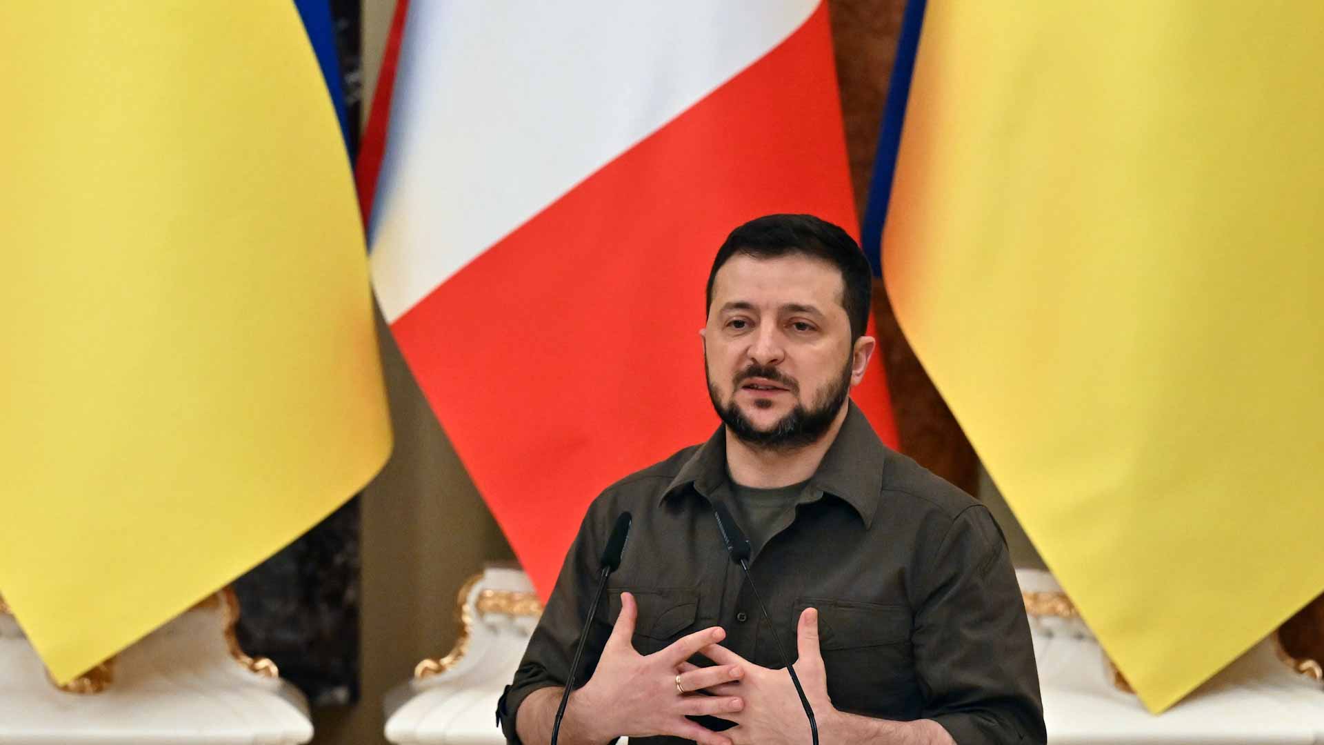 Image for the title: 60 dead in bombed east Ukraine school: Zelensky 