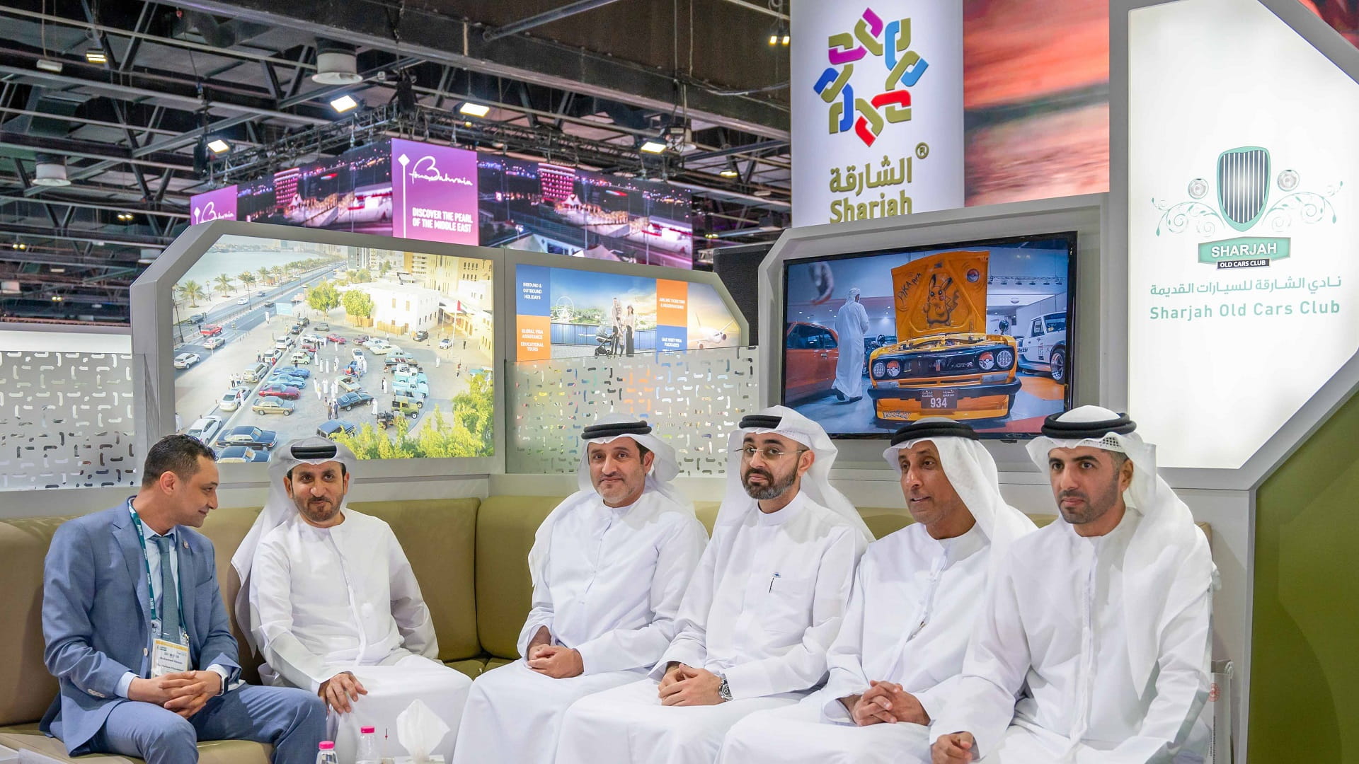 صورة بعنوان: نادي الشارقة للسيارات القديمة يستعرض أهم مشاريعه بسوق السفرالعربي 