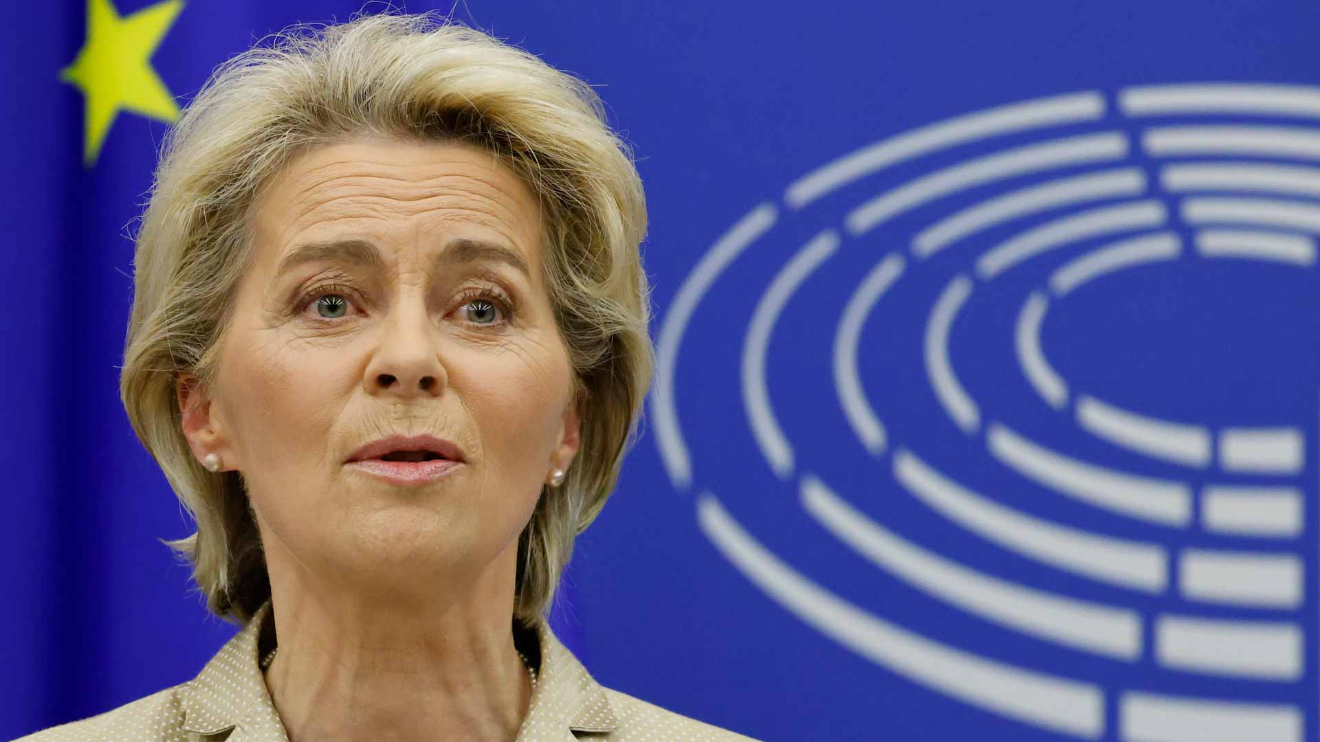 Image for the title: Russia 'most direct threat to world order': EU's von der Leyen 