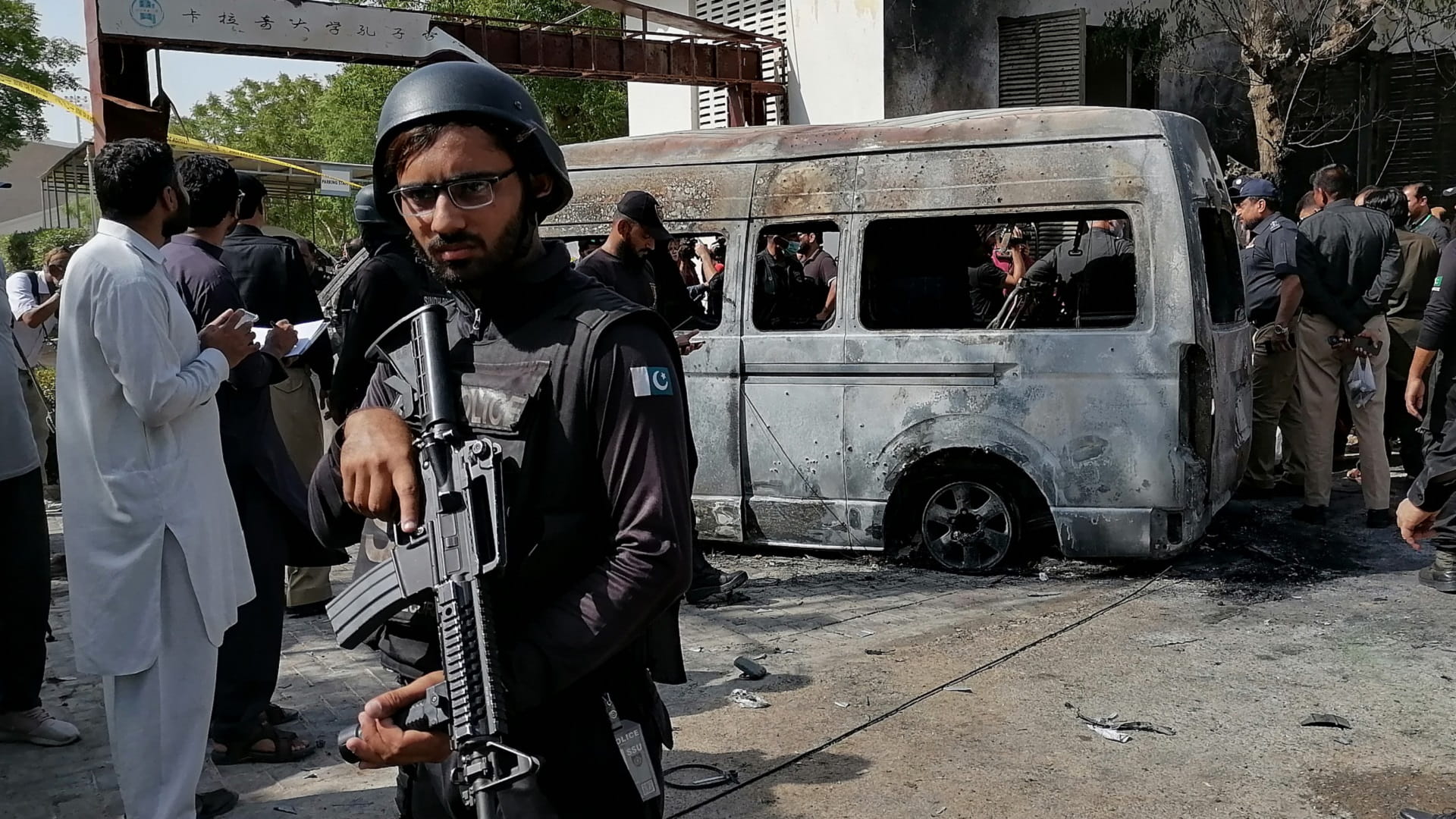 Image for the title: Three children, three soldiers killed in Pakistan suicide blast 