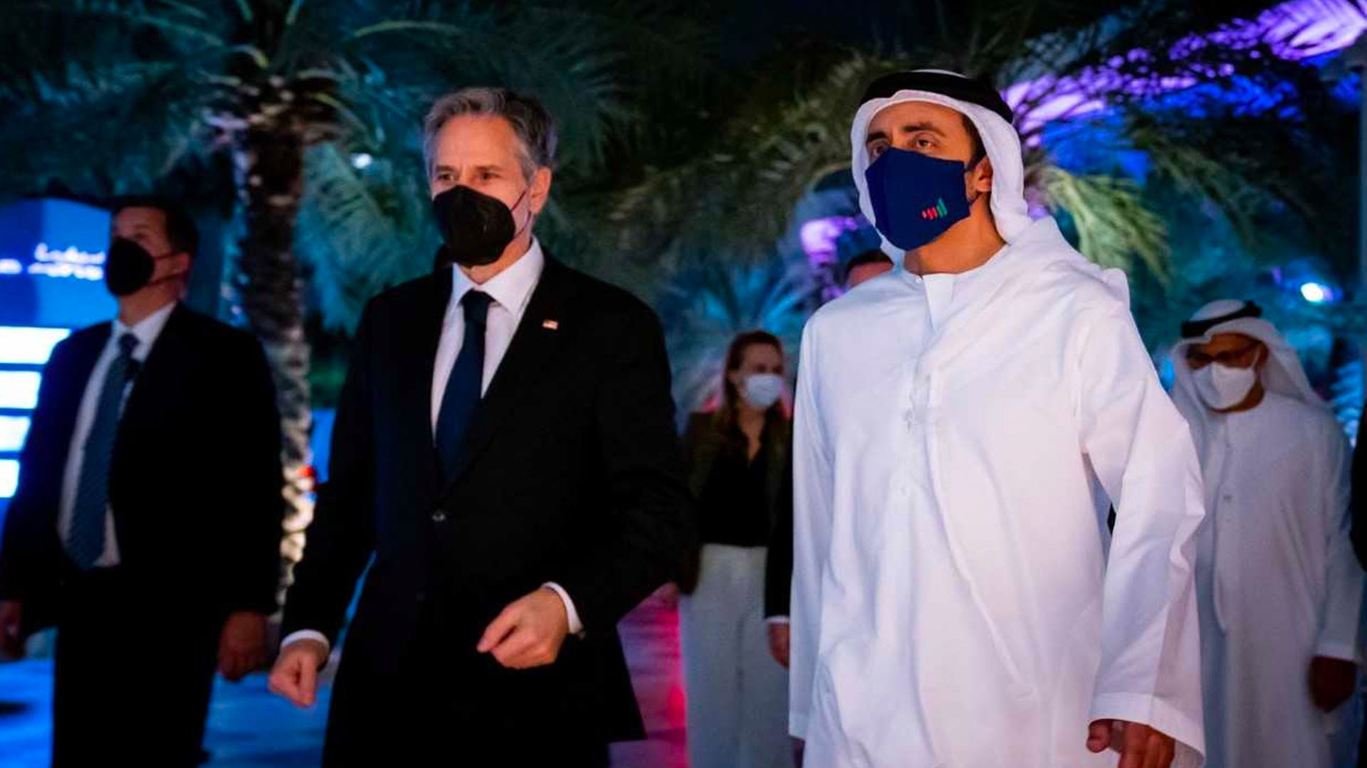 Image for the title: Abdullah bin Zayed receives US Secretary of State 