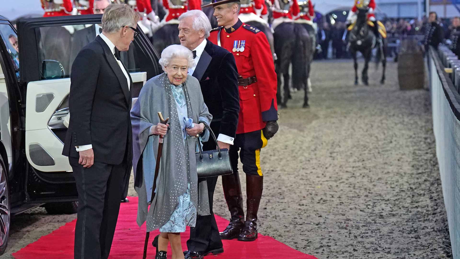 Image for the title: Queen Elizabeth attends Jubilee celebration after health concerns 