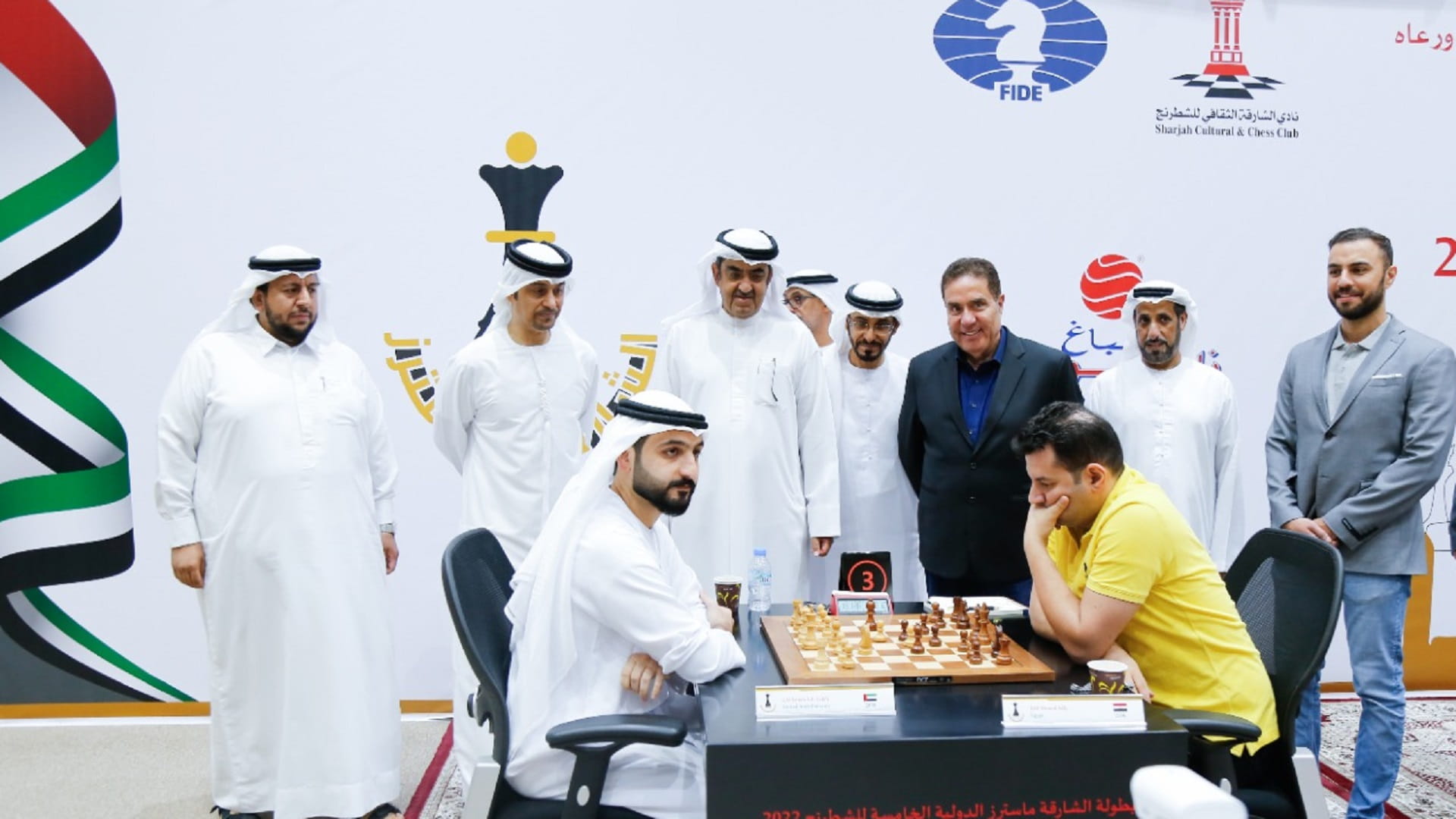 صورة بعنوان: سالم عبد الرحمن يتصدر بطولة "ماسترز الشارقة" الدولية للشطرنج 