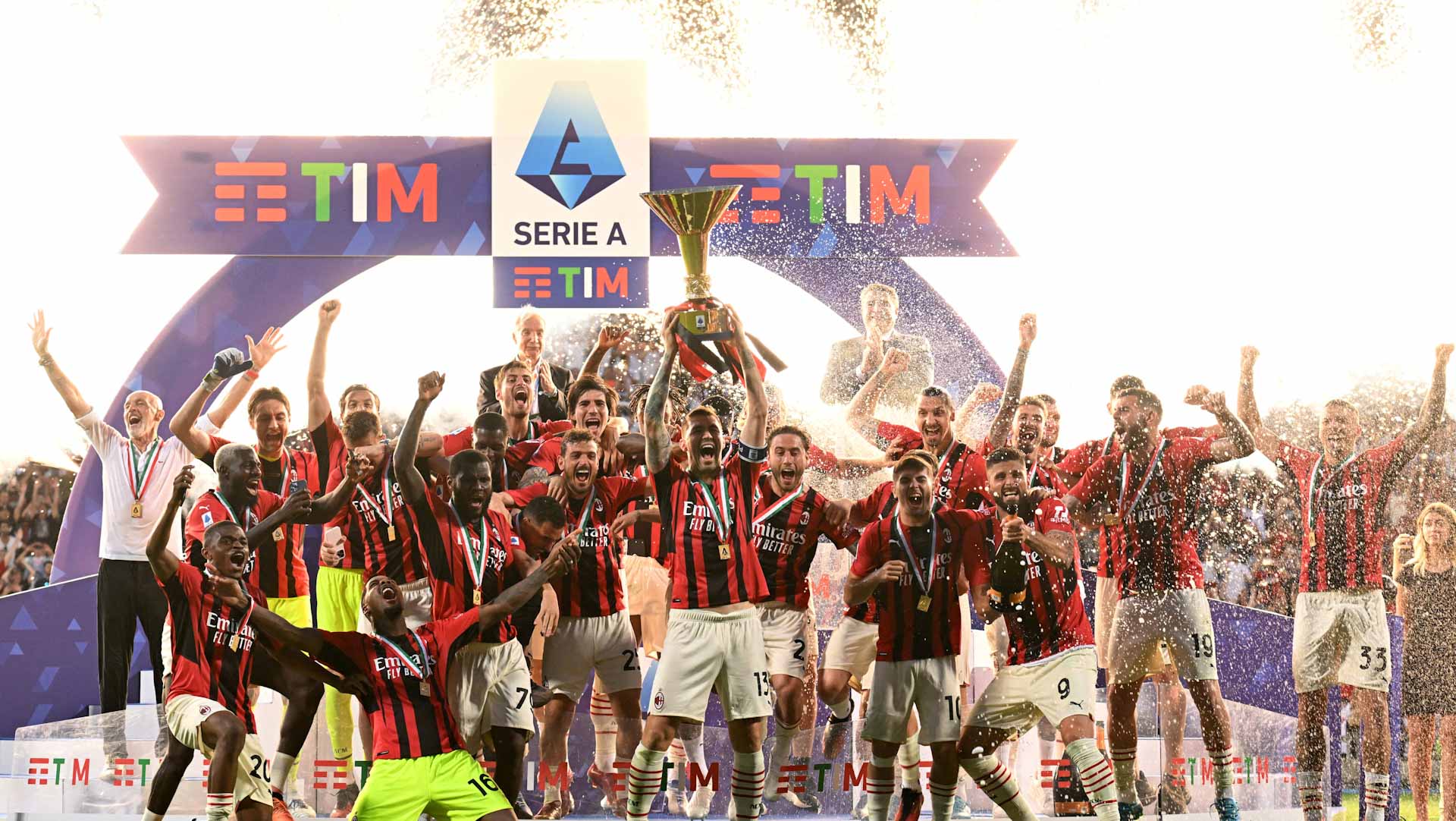 Image for the title: AC Milan back on top after snatching title from Inter 
