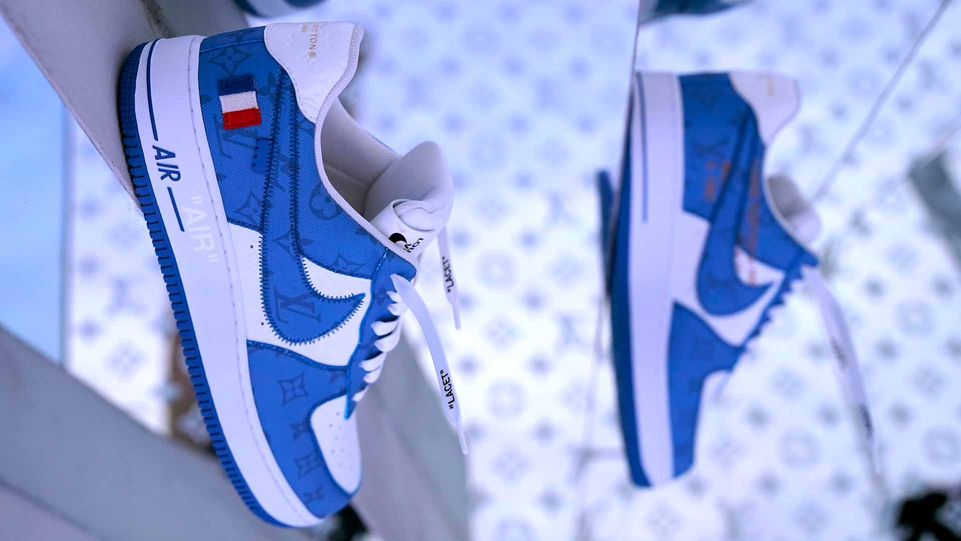 Image for the title: New York sneaker expo presents some of Virgil Abloh's last works 