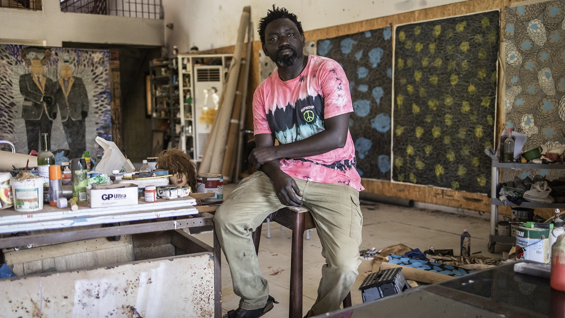 Image for the title: Rising star of African art hits on Africa’s dark reality 