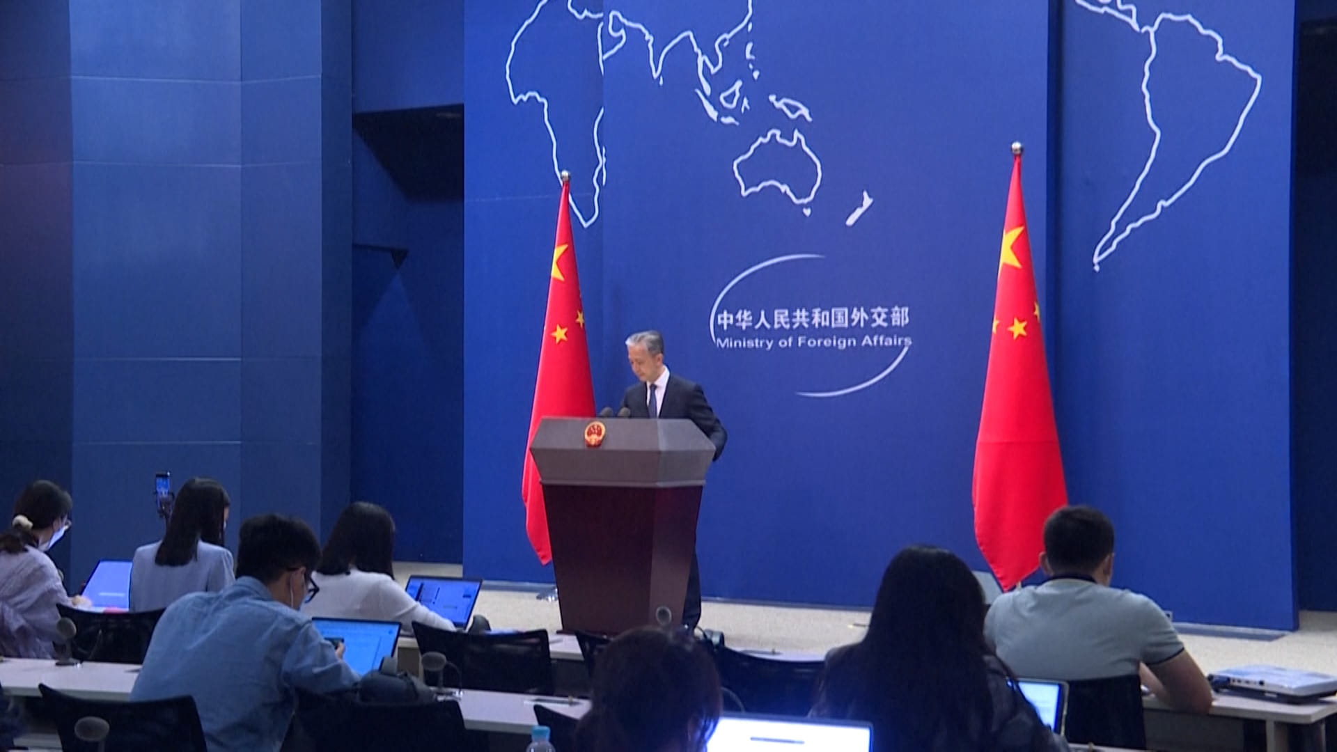 Image for the title: China warns Biden not to 'underestimate resolve' on Taiwan 