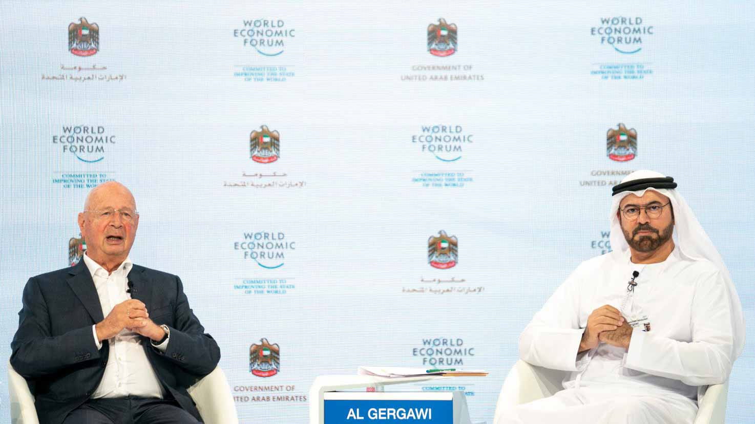 Image for the title: Ministers, prominent govt officials highlight UAE Vision at Davos 