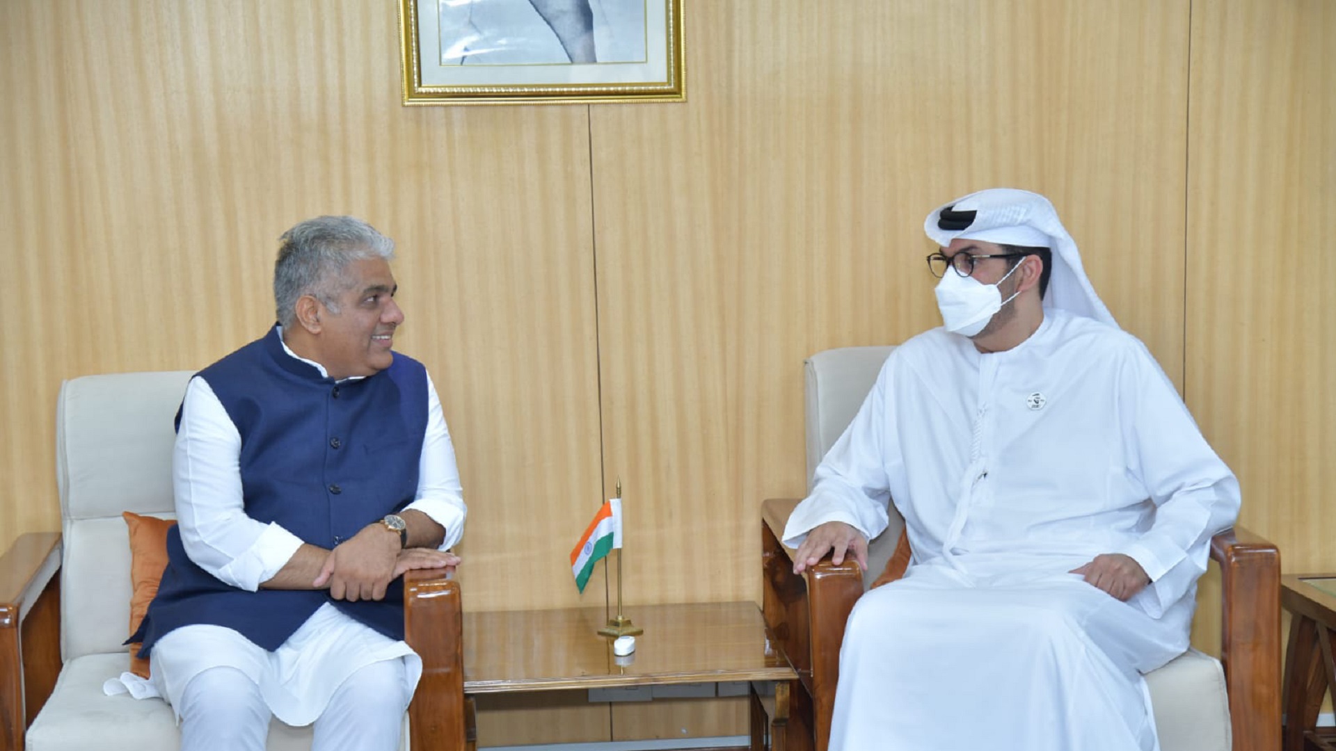 صورة بعنوان: الإمارات والهند تتفقان على تعزيز علاقاتهما الثنائية بعدة مجالات 